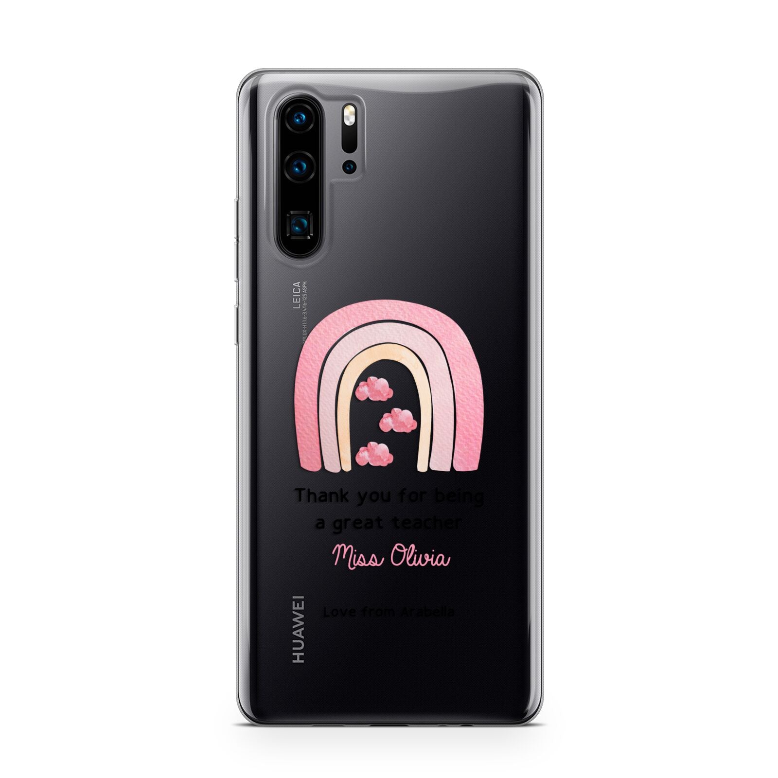 Personalised Teacher Thanks Huawei P30 Pro Phone Case