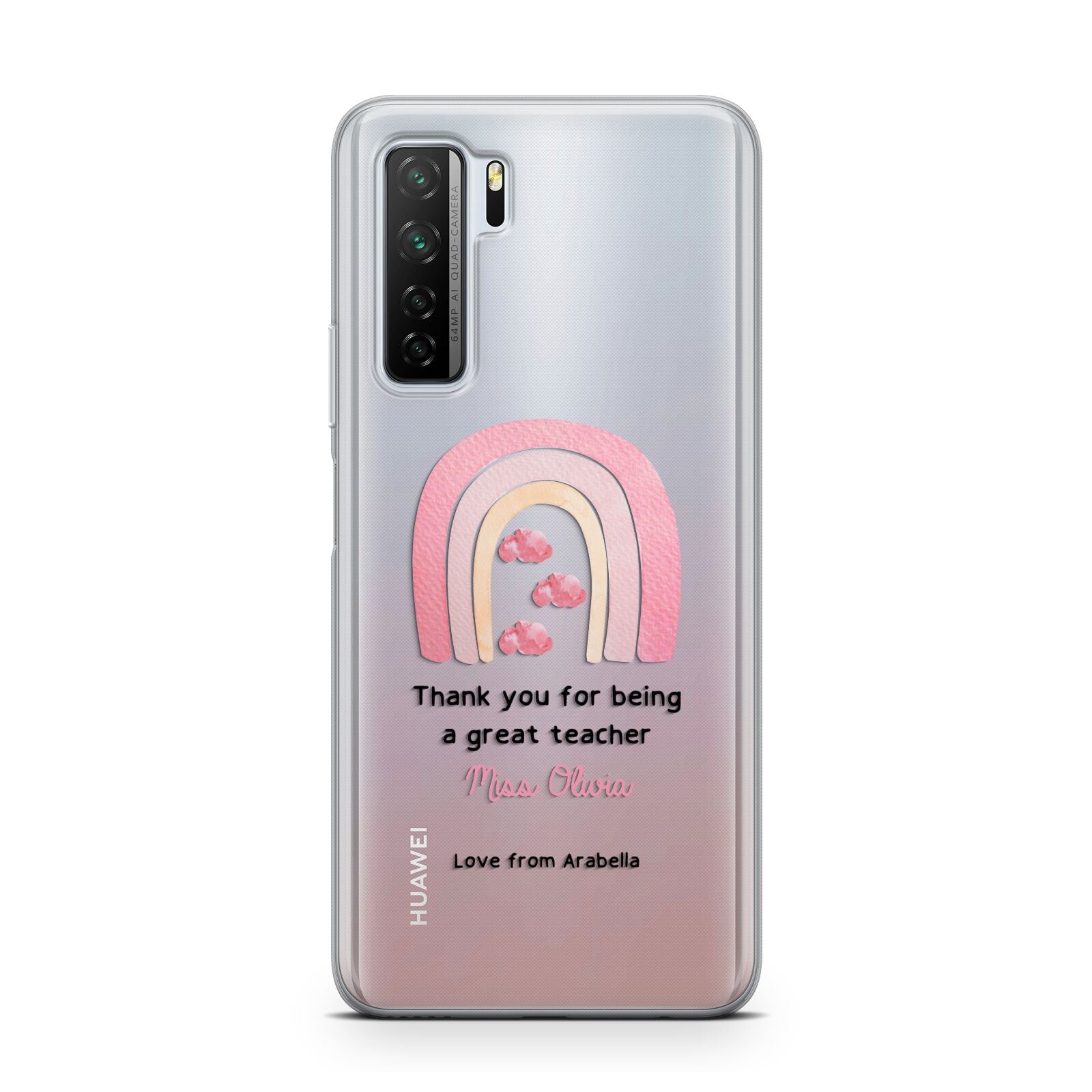 Personalised Teacher Thanks Huawei P40 Lite 5G Phone Case