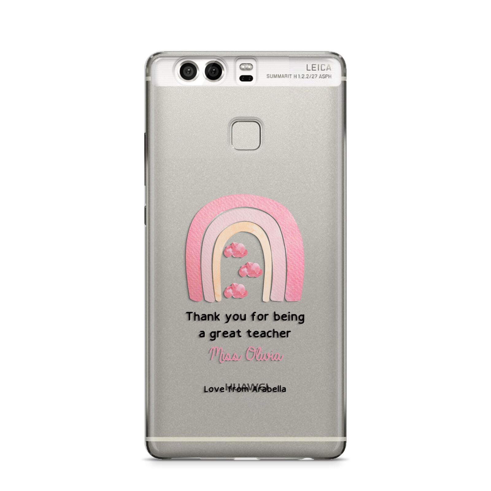 Personalised Teacher Thanks Huawei P9 Case