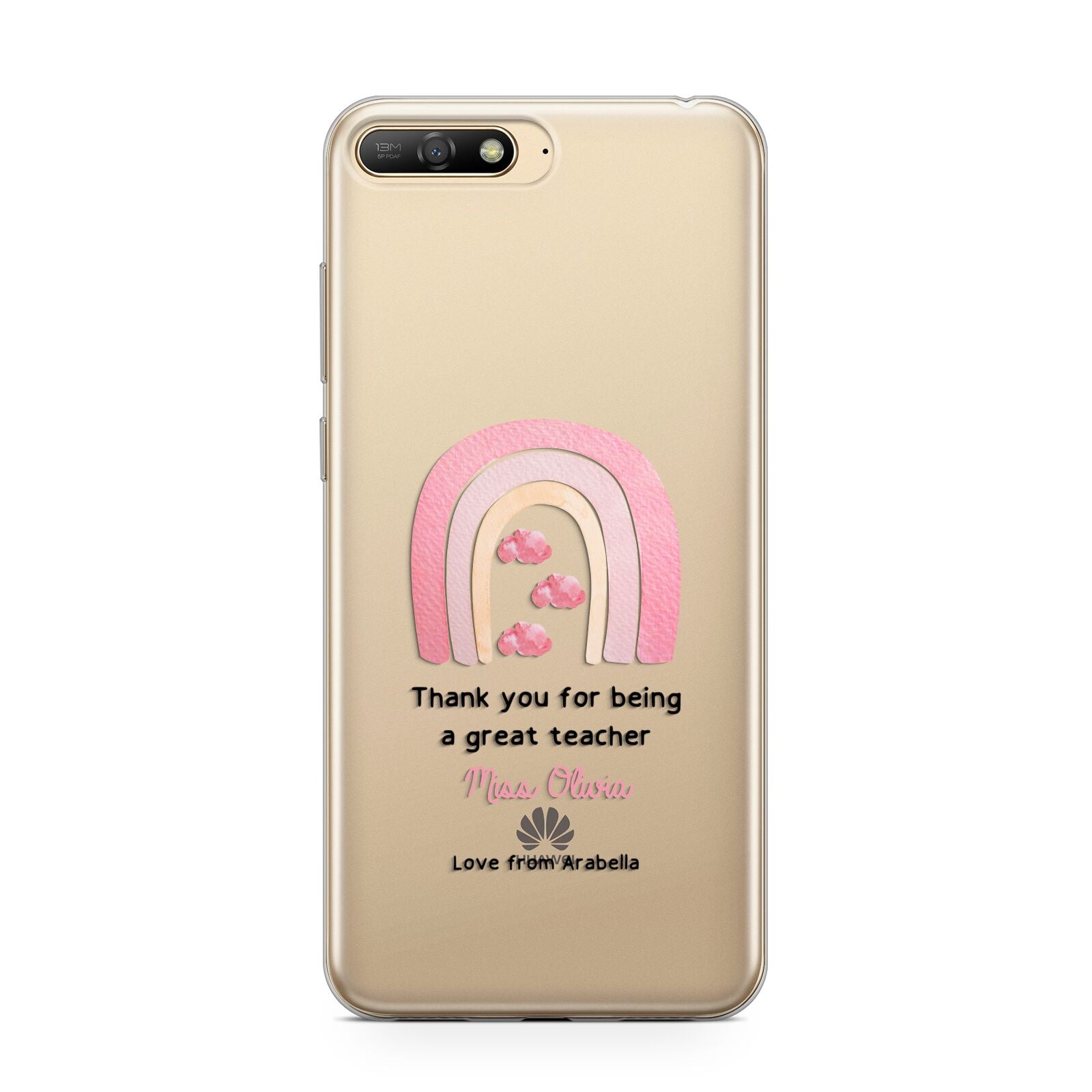 Personalised Teacher Thanks Huawei Y6 2018