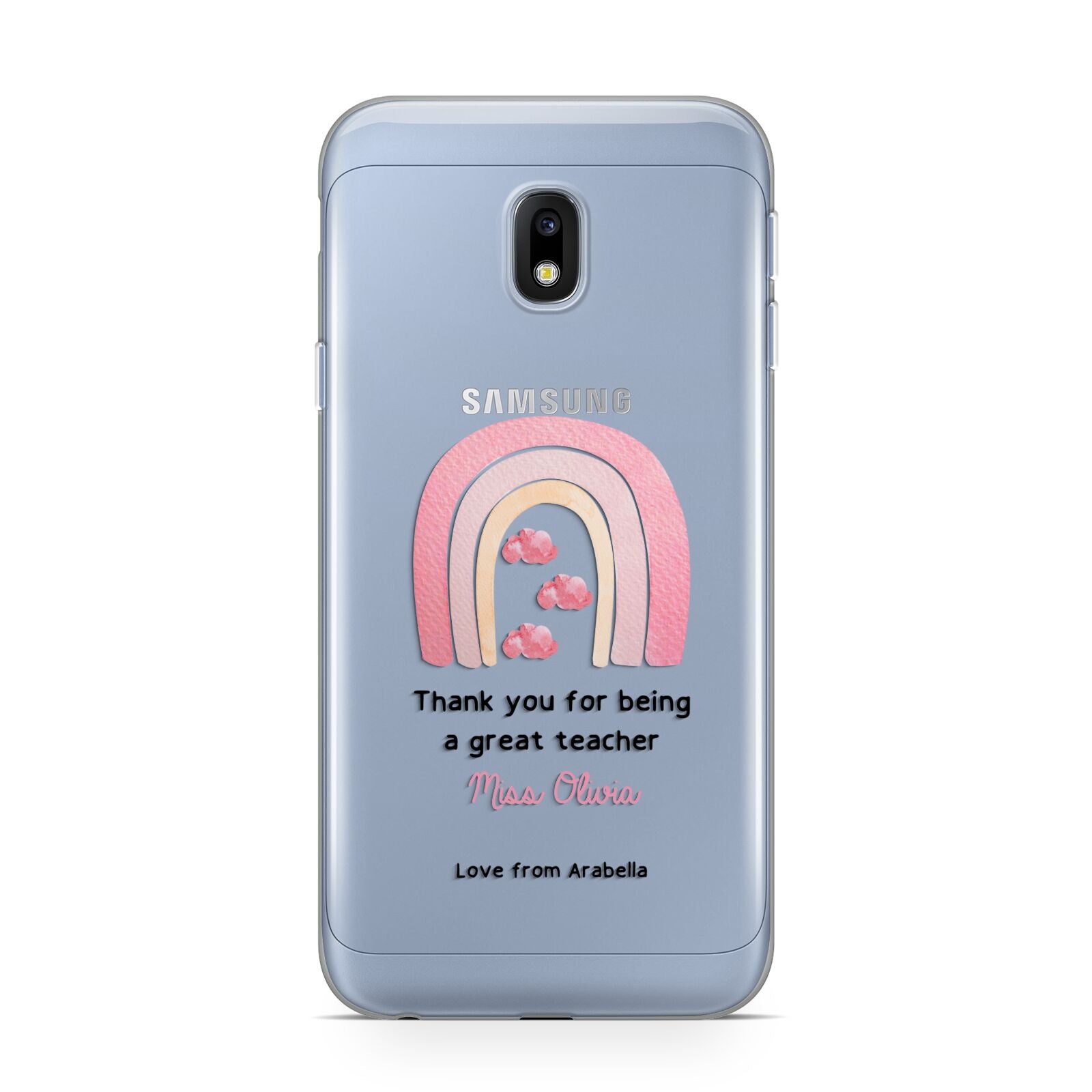 Personalised Teacher Thanks Samsung Galaxy J3 2017 Case