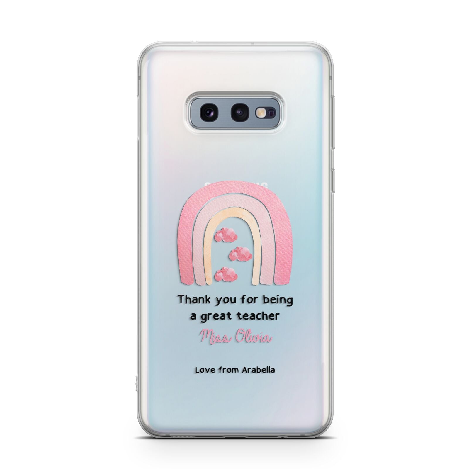 Personalised Teacher Thanks Samsung Galaxy S10E Case