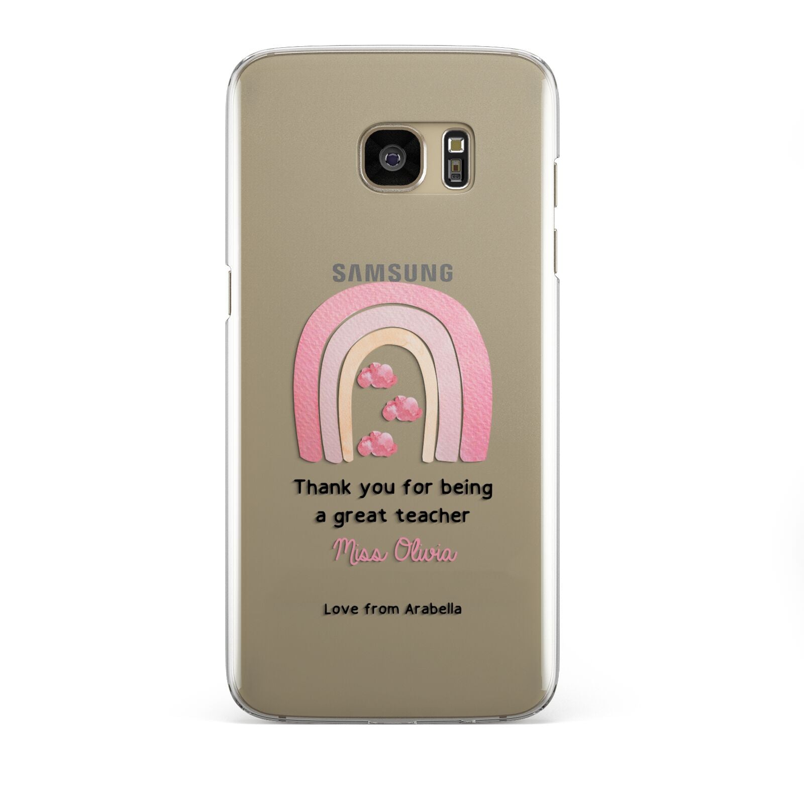 Personalised Teacher Thanks Samsung Galaxy S7 Edge Case