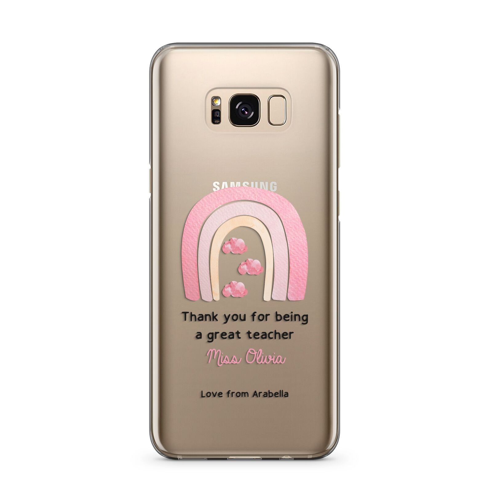 Personalised Teacher Thanks Samsung Galaxy S8 Plus Case