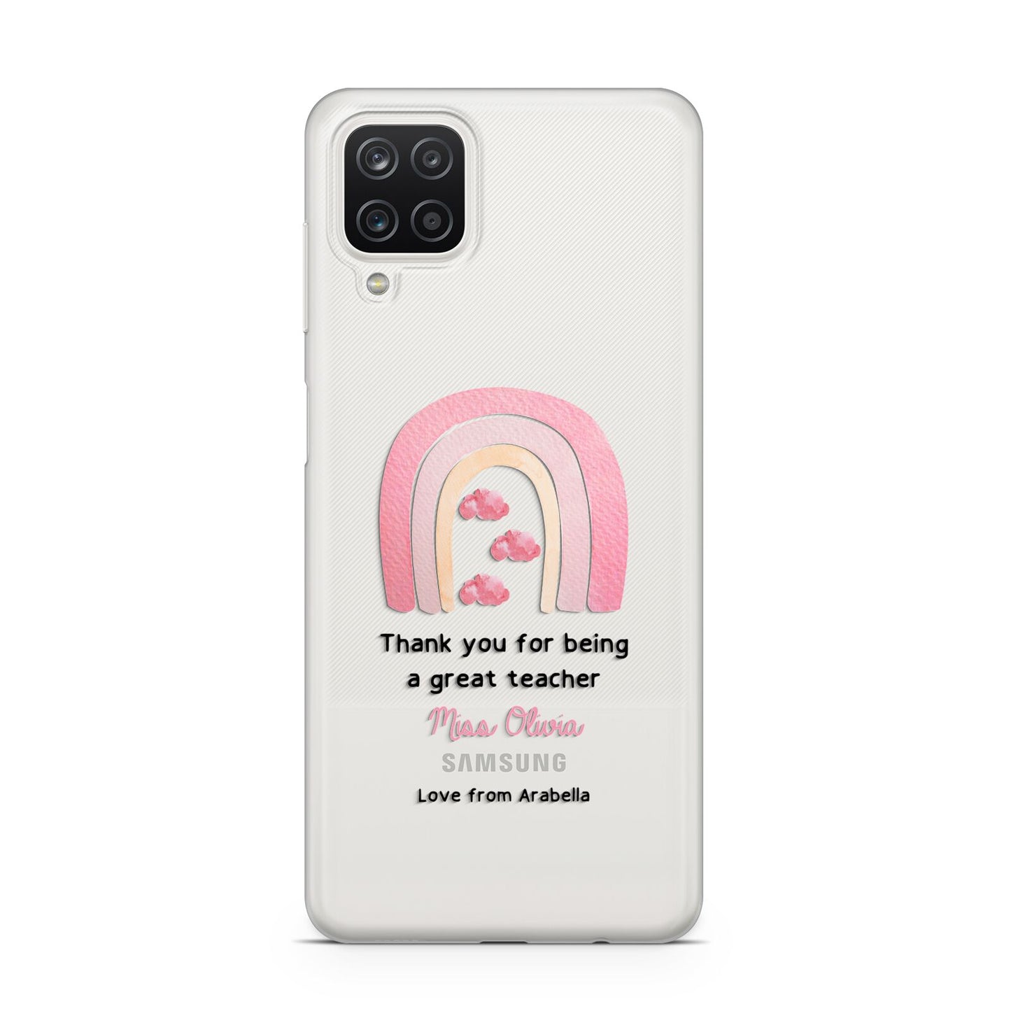 Personalised Teacher Thanks Samsung M12 Case