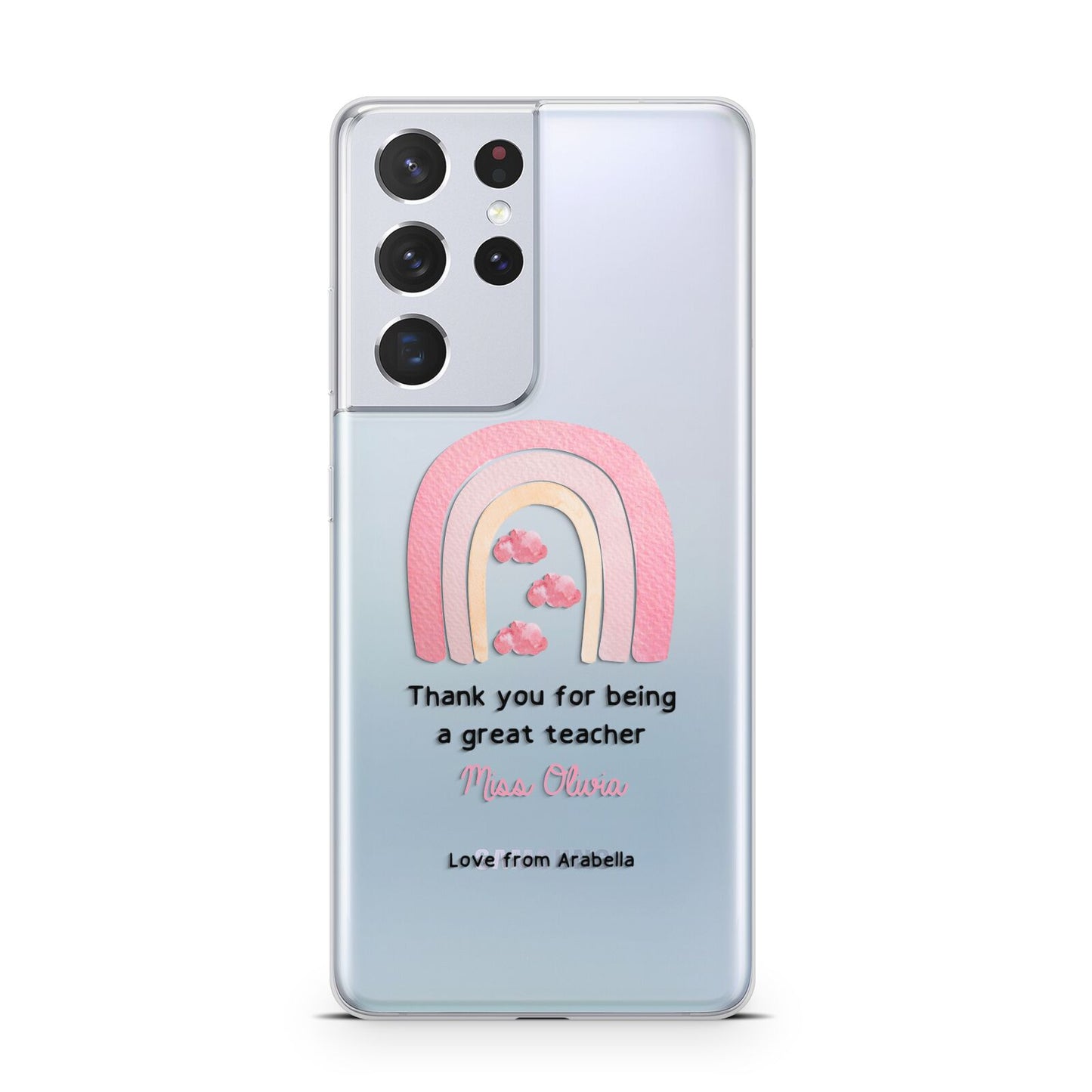 Personalised Teacher Thanks Samsung S21 Ultra Case