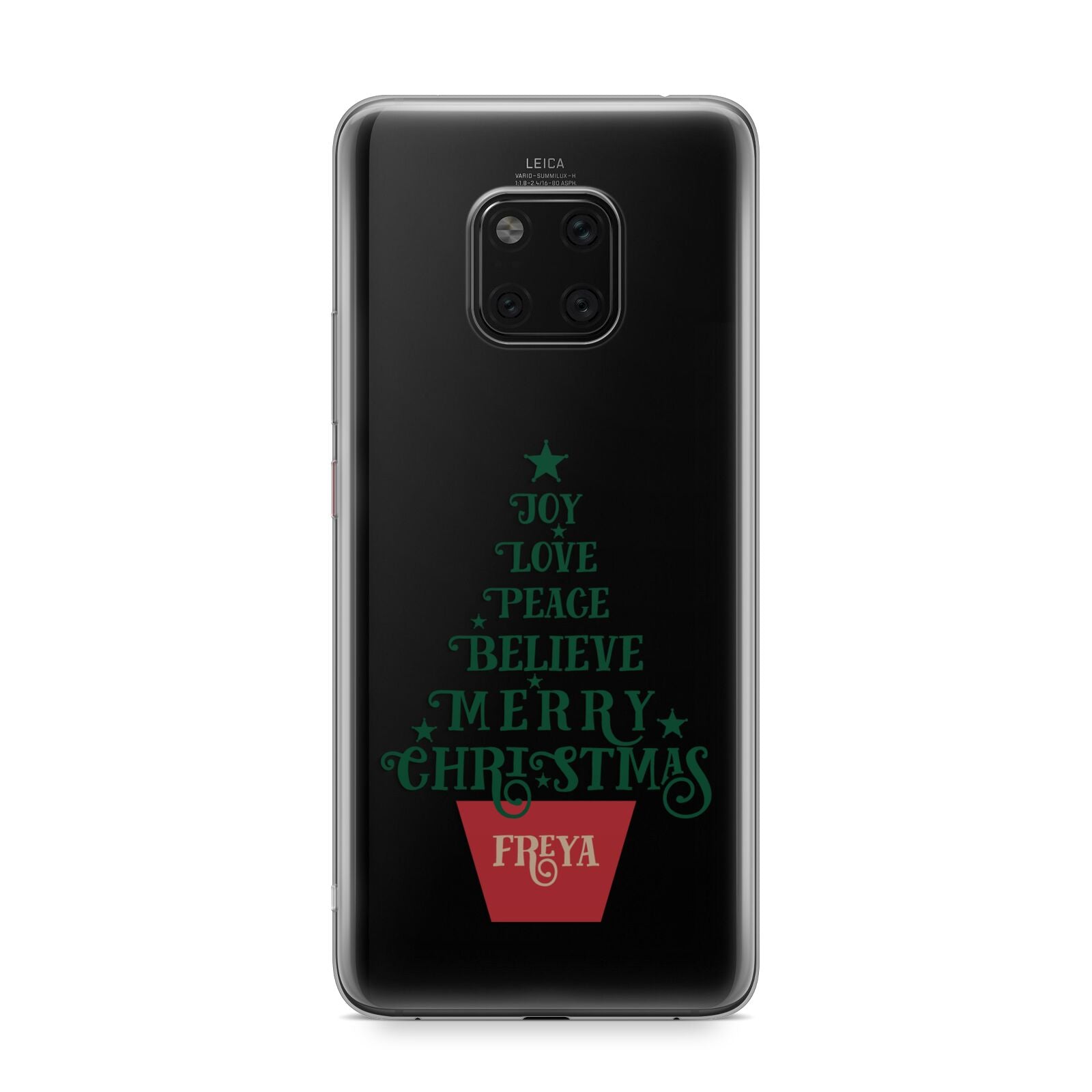 Personalised Text Christmas Tree Huawei Mate 20 Pro Phone Case