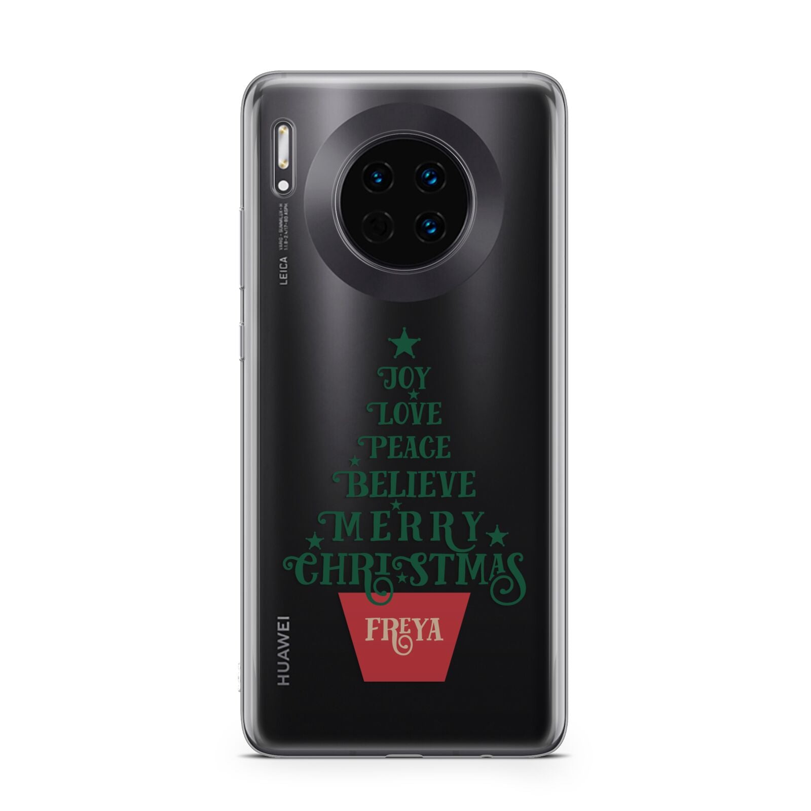 Personalised Text Christmas Tree Huawei Mate 30