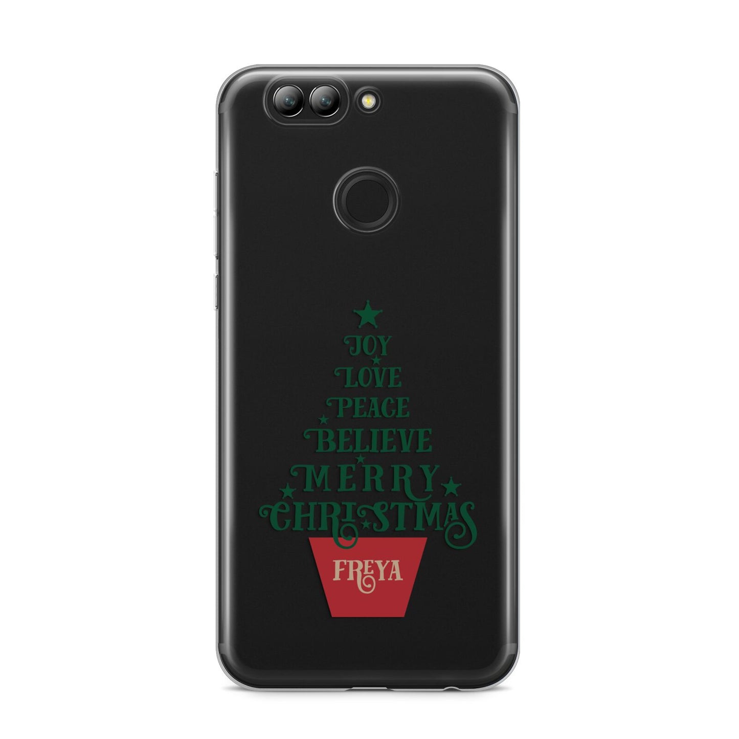 Personalised Text Christmas Tree Huawei Nova 2s Phone Case