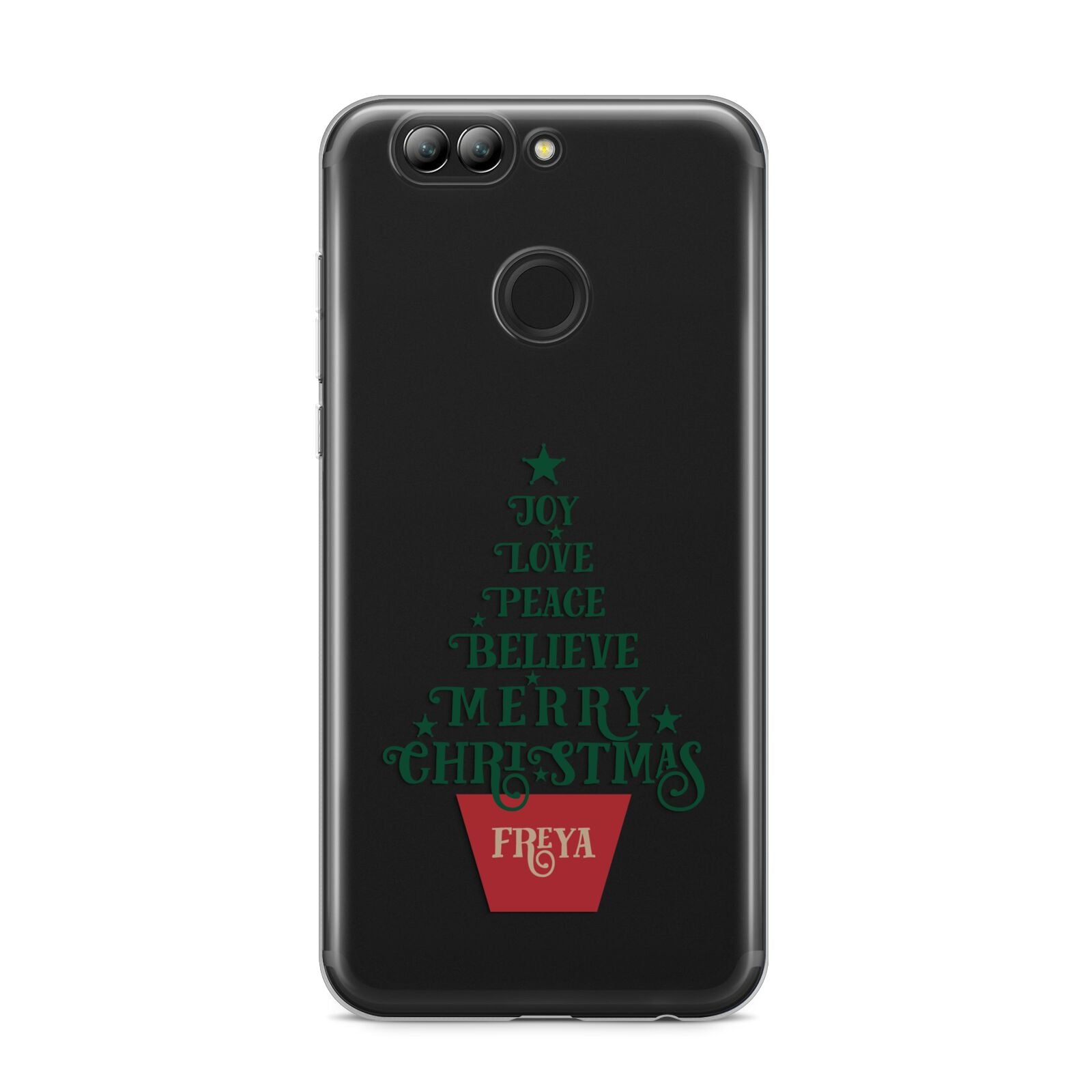 Personalised Text Christmas Tree Huawei Nova 2s Phone Case