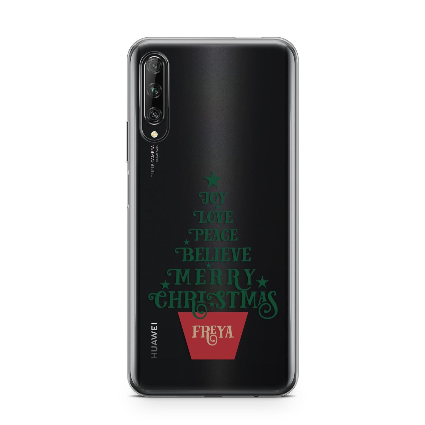 Personalised Text Christmas Tree Huawei P Smart Pro 2019