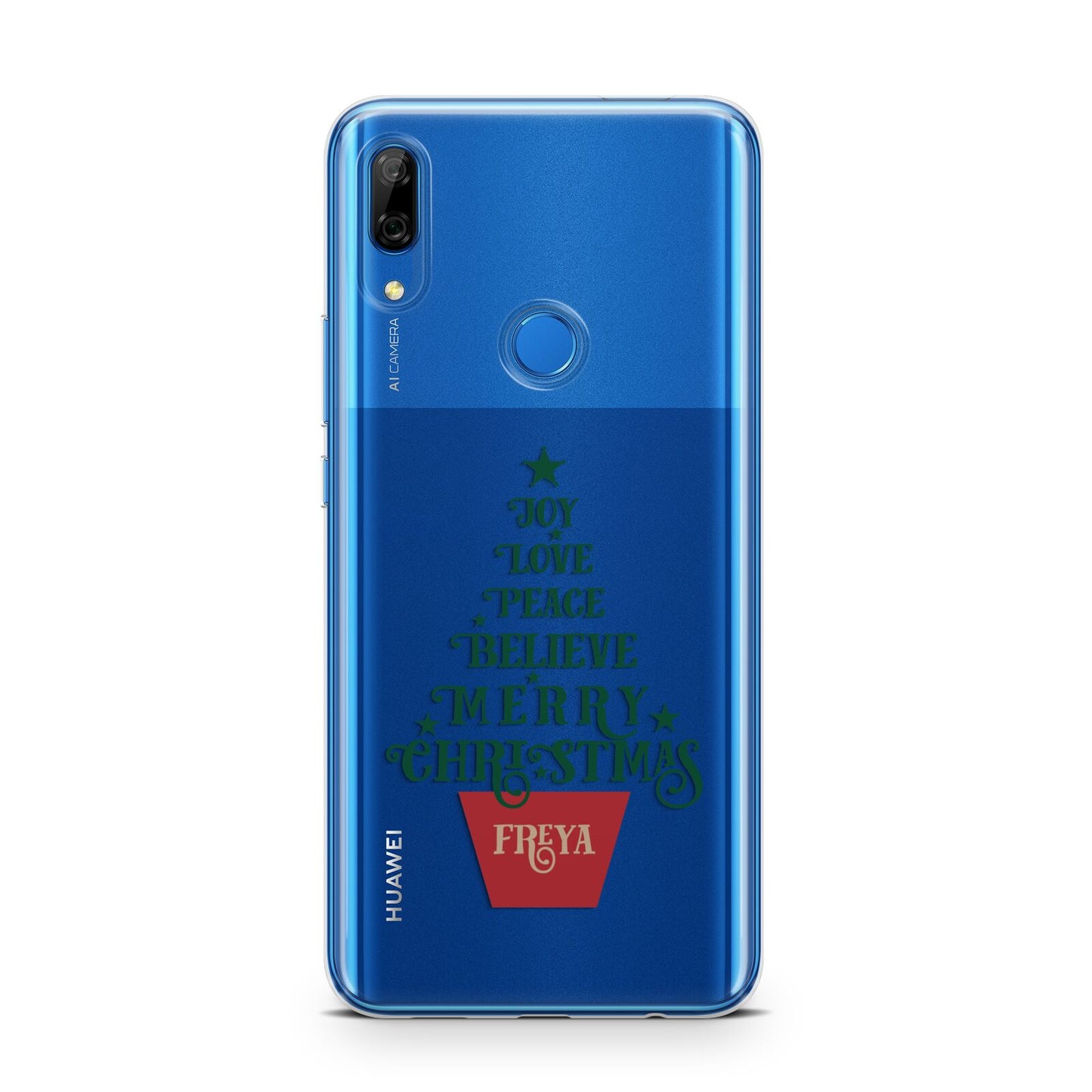 Personalised Text Christmas Tree Huawei P Smart Z