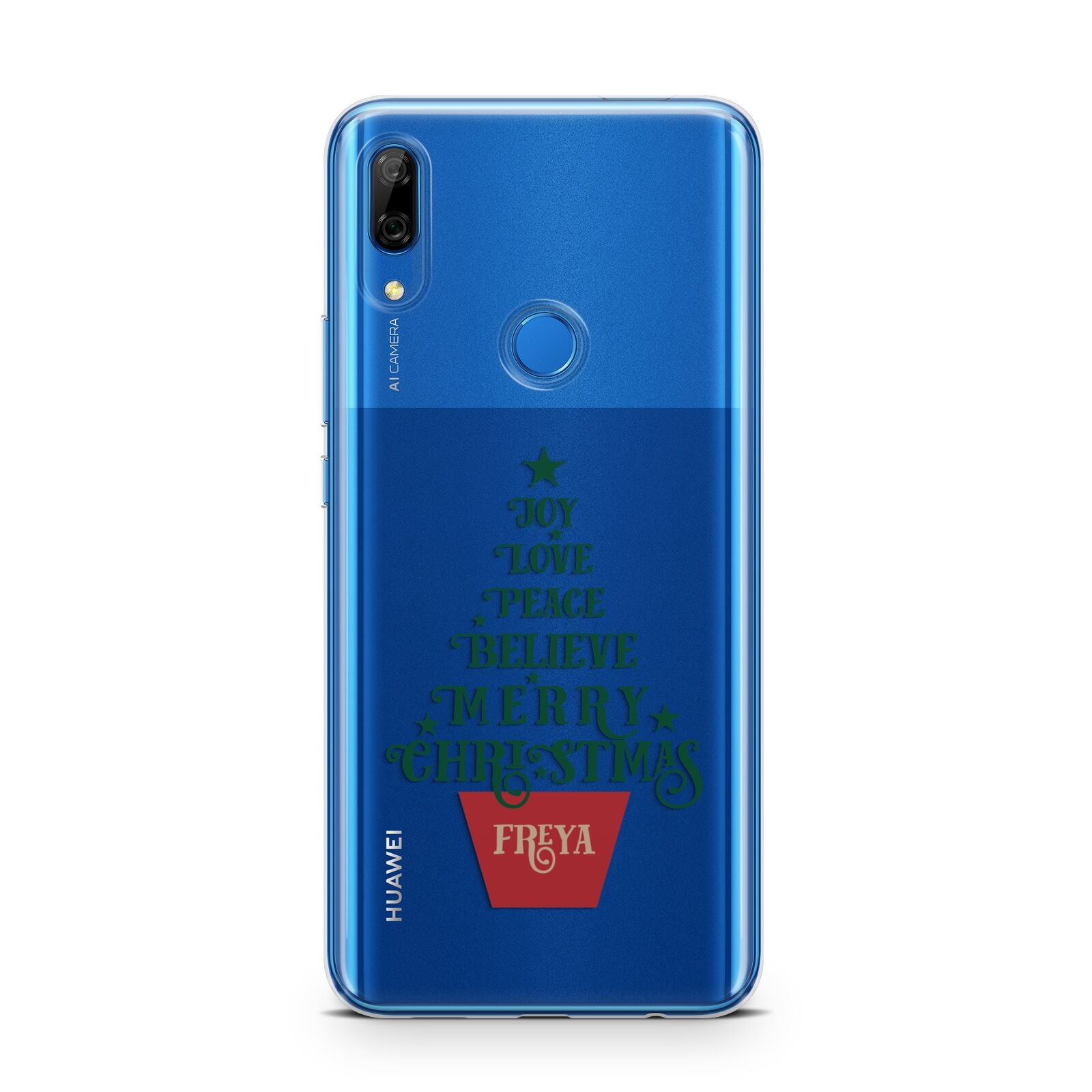 Personalised Text Christmas Tree Huawei P Smart Z