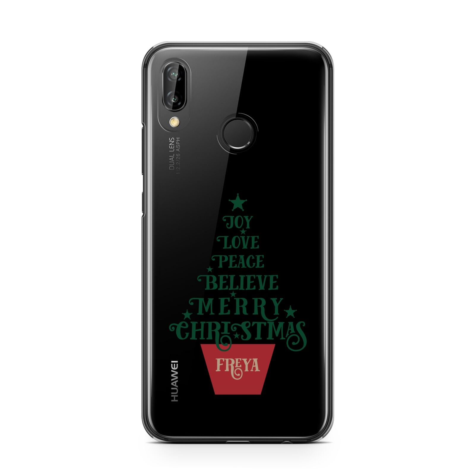 Personalised Text Christmas Tree Huawei P20 Lite Phone Case