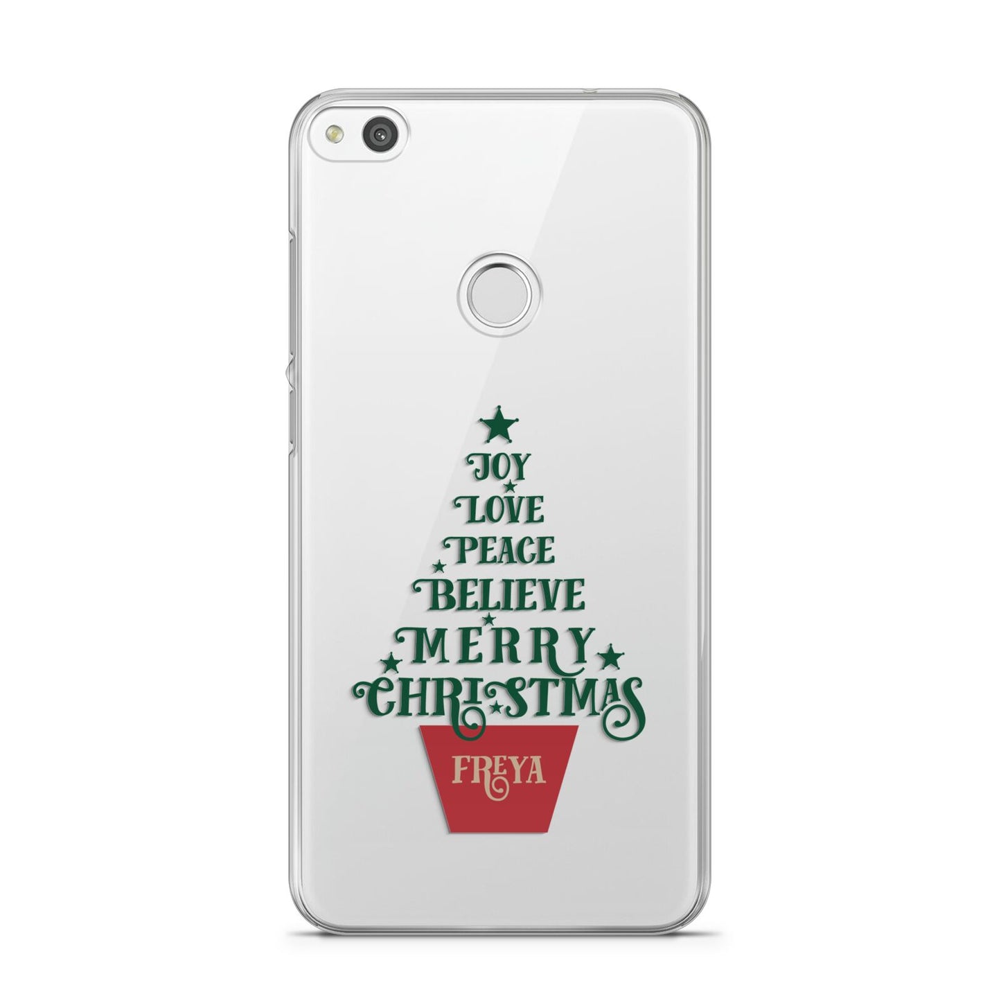 Personalised Text Christmas Tree Huawei P8 Lite Case