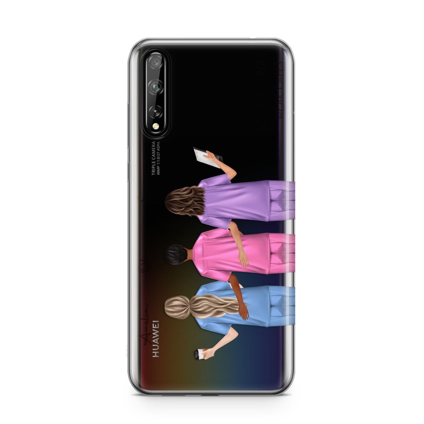 Personalised Three Nurses Huawei Enjoy 10s Phone Case