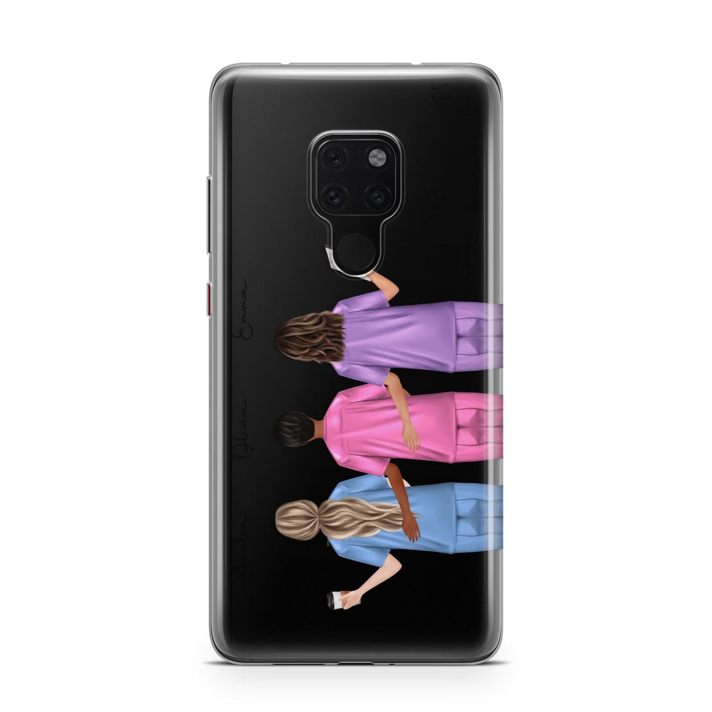 Personalised Three Nurses Huawei Mate 20 Phone Case