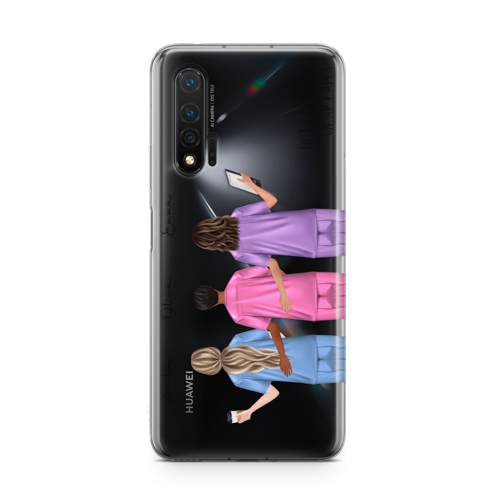 Personalised Three Nurses Huawei Nova 6 Phone Case