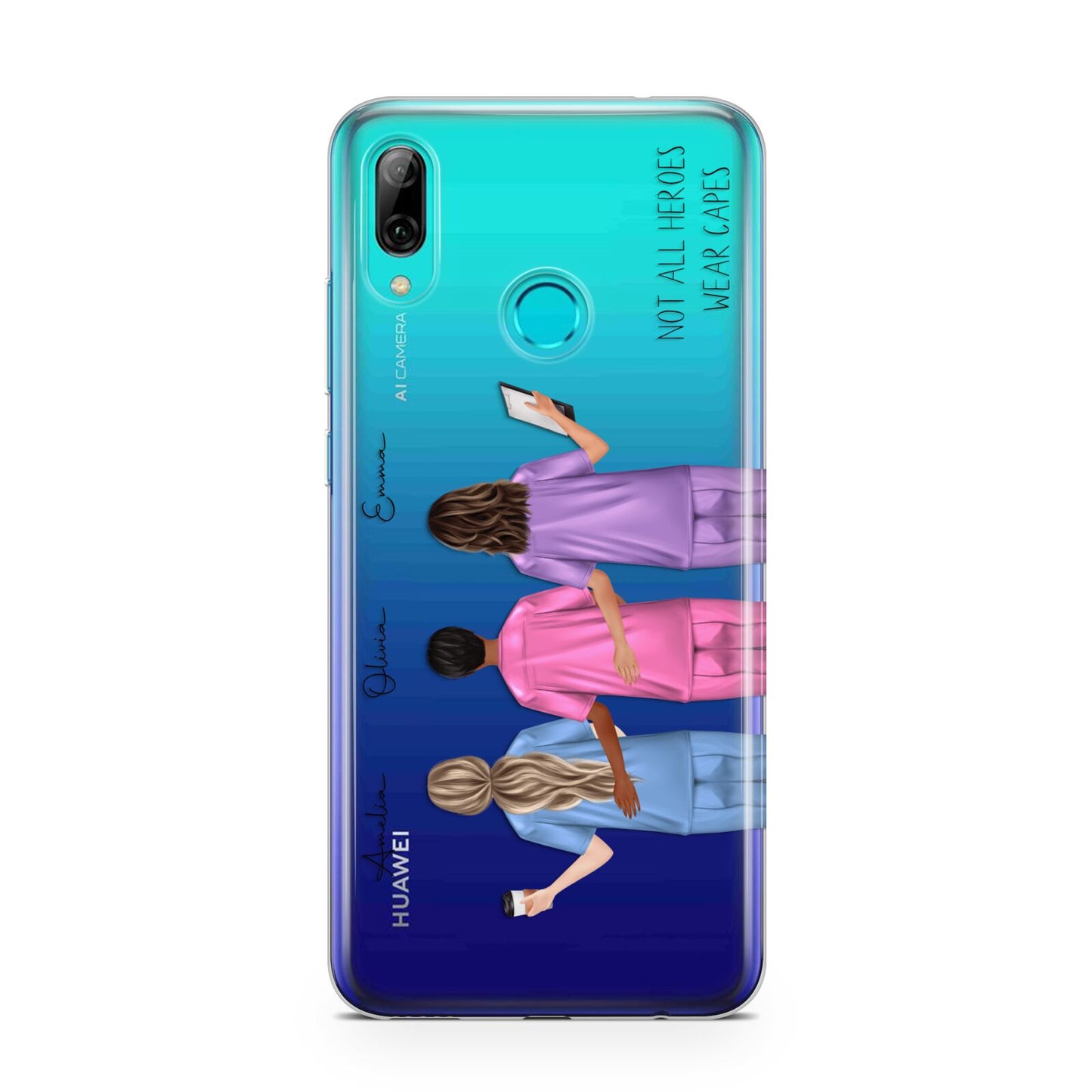 Personalised Three Nurses Huawei P Smart 2019 Case