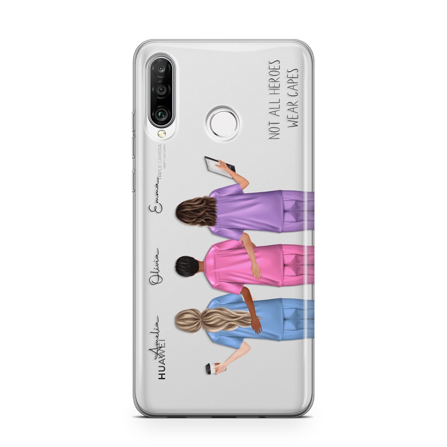 Personalised Three Nurses Huawei P30 Lite Phone Case