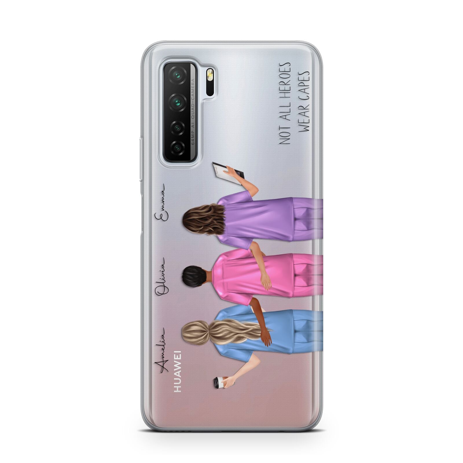 Personalised Three Nurses Huawei P40 Lite 5G Phone Case