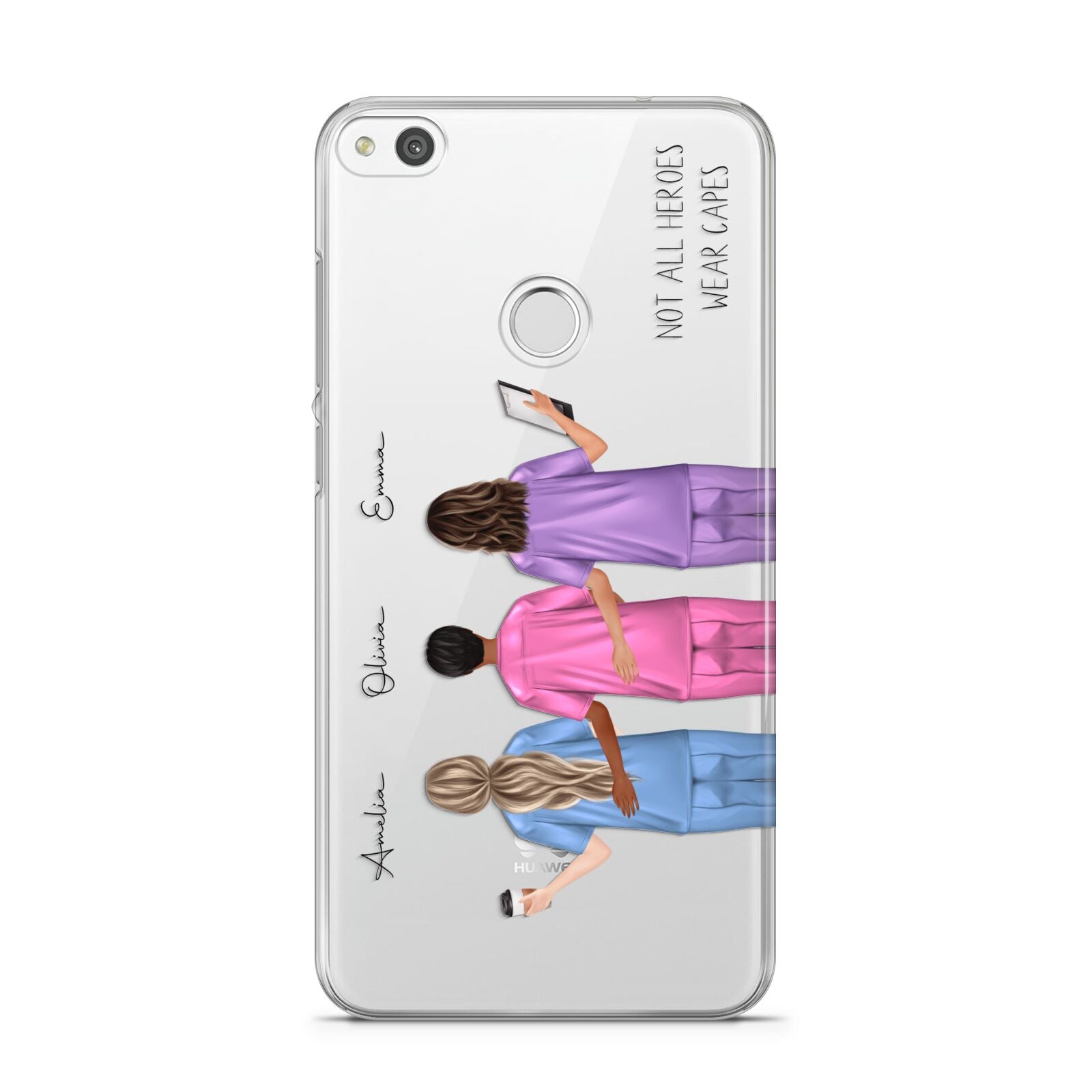 Personalised Three Nurses Huawei P8 Lite Case