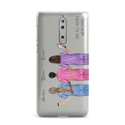 Personalised Three Nurses Nokia Case