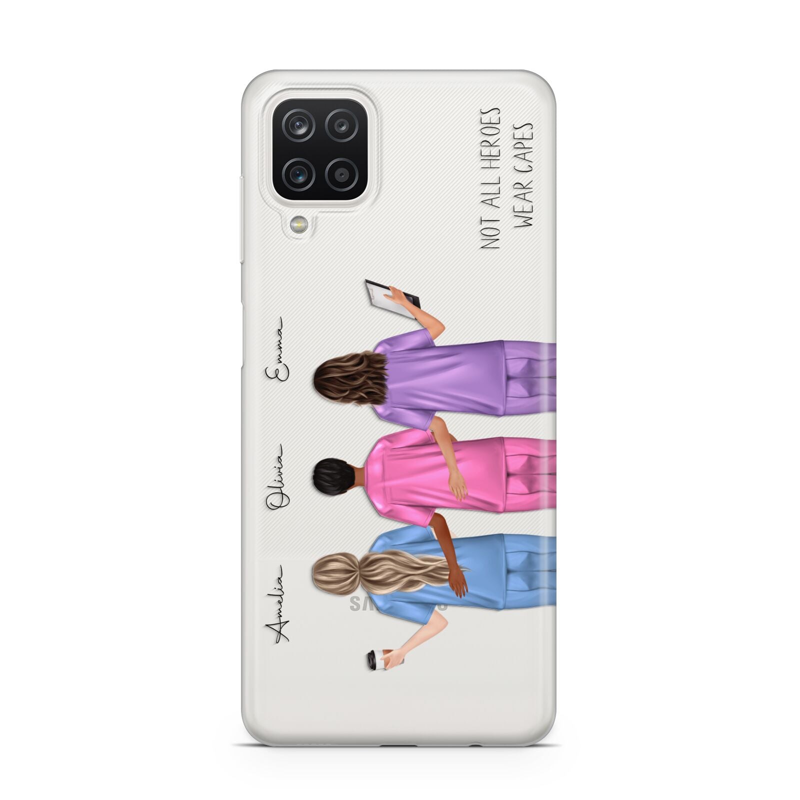 Personalised Three Nurses Samsung A12 Case