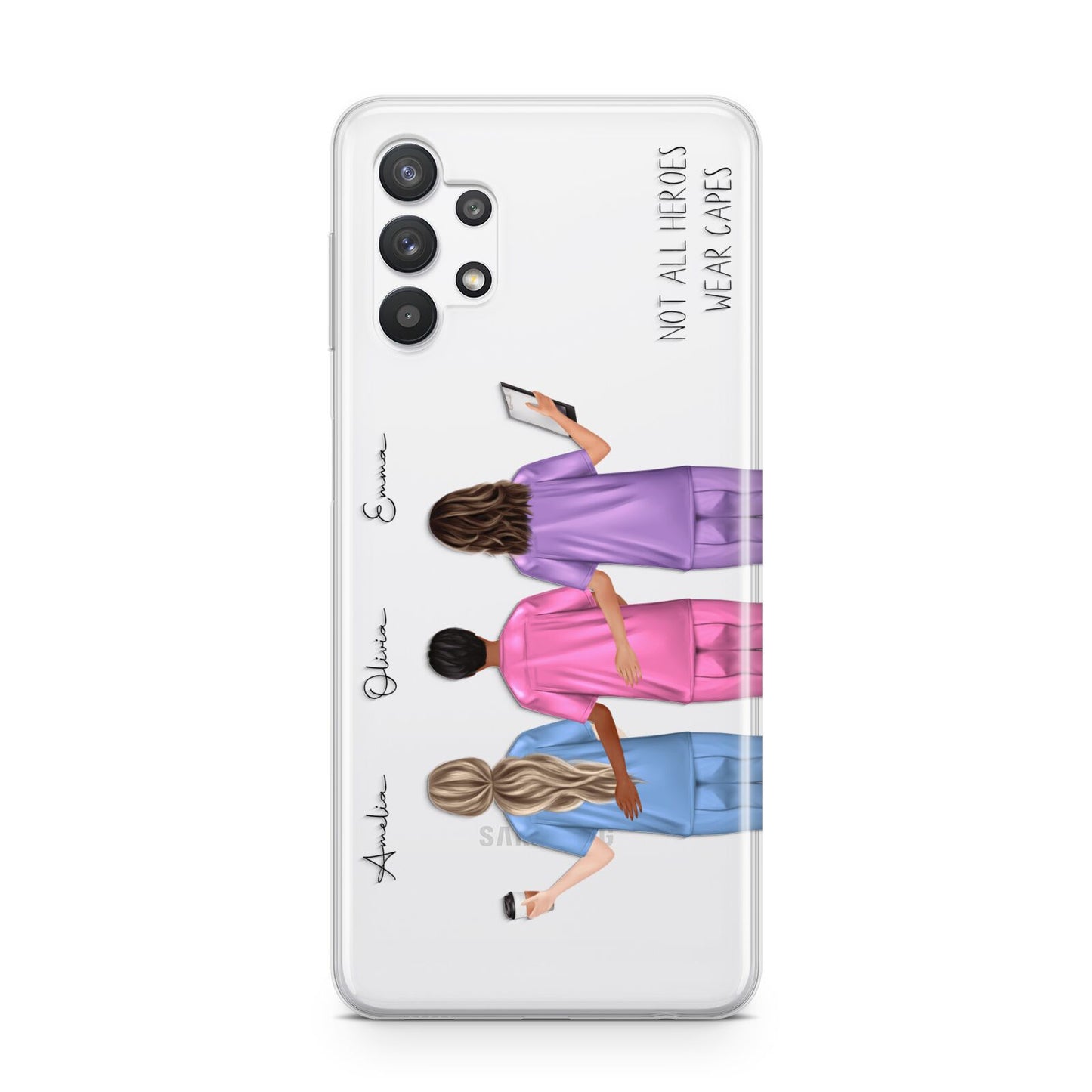 Personalised Three Nurses Samsung A32 5G Case