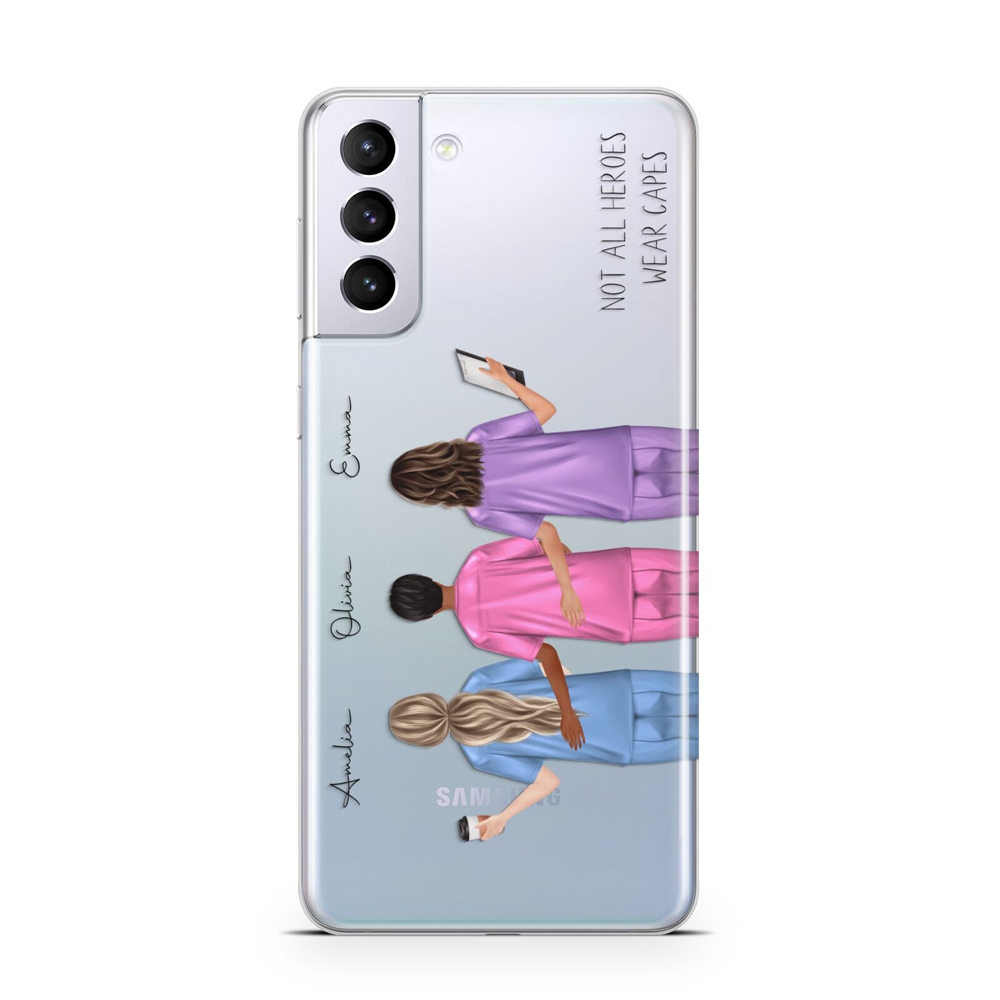 Personalised Three Nurses Samsung S21 Plus Case