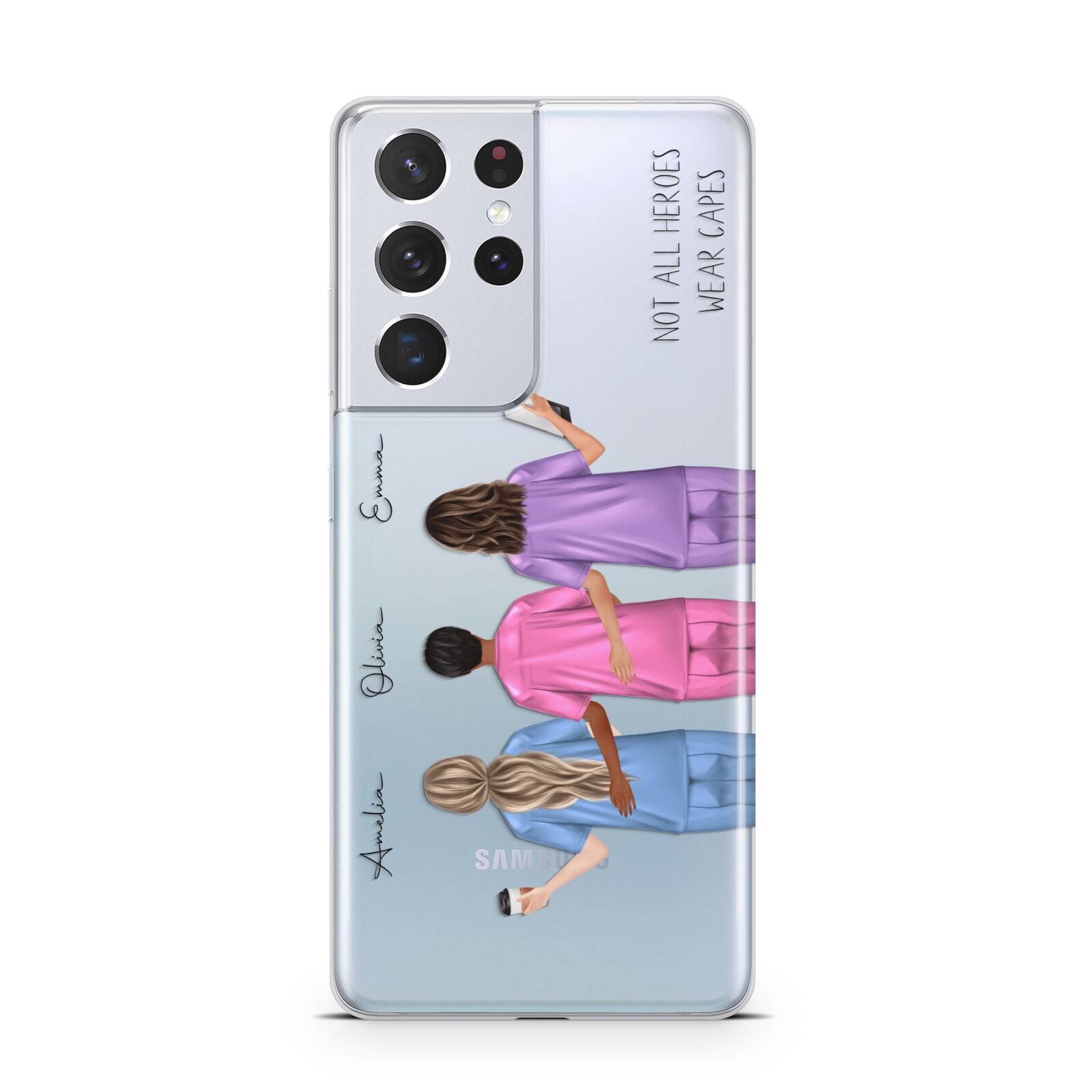 Personalised Three Nurses Samsung S21 Ultra Case