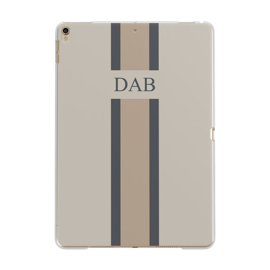 Personalised Three Stripes Apple iPad Gold Case