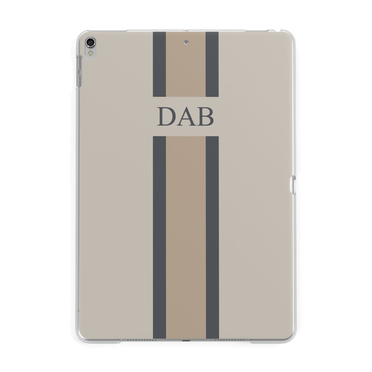 Personalised Three Stripes Apple iPad Silver Case