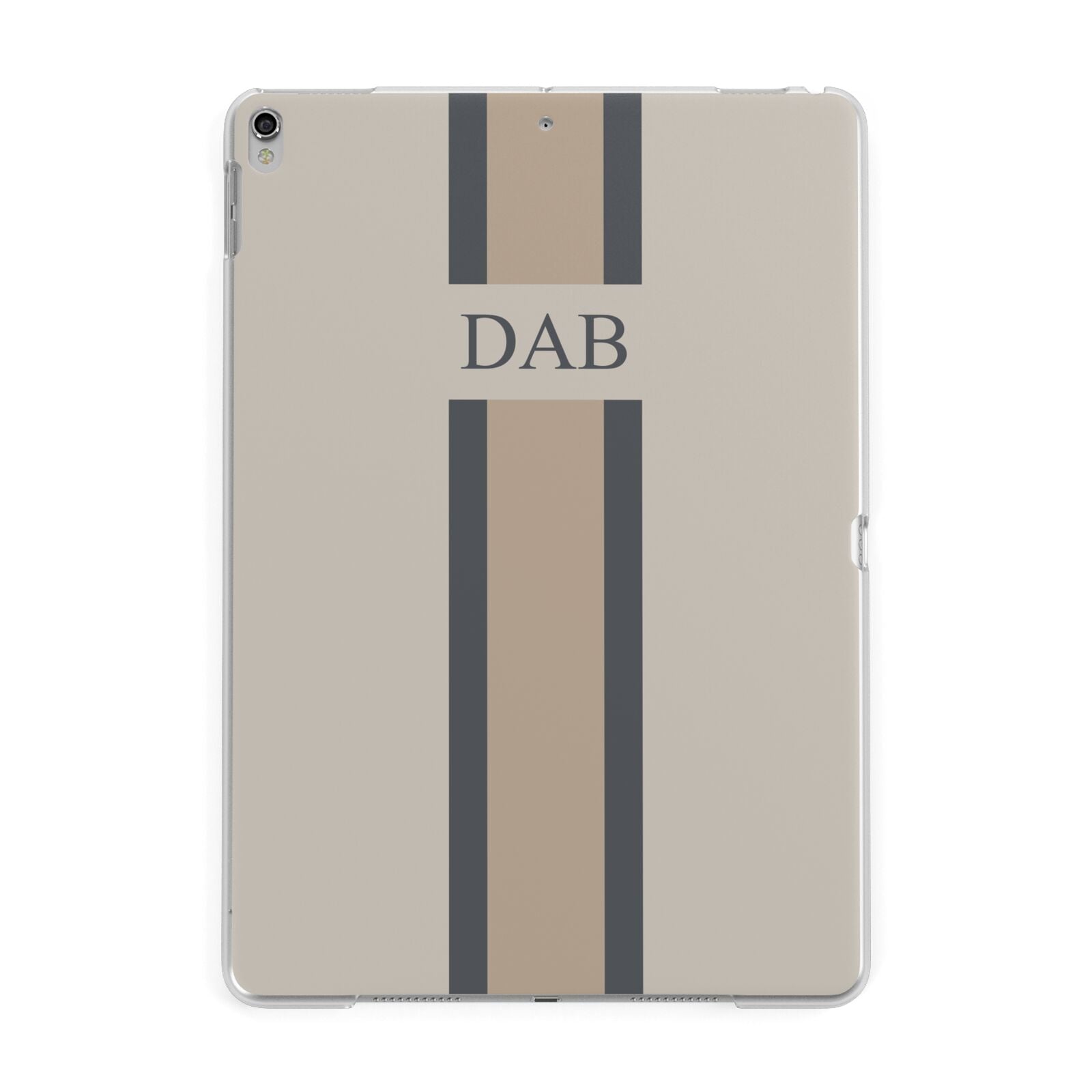 Personalised Three Stripes Apple iPad Silver Case