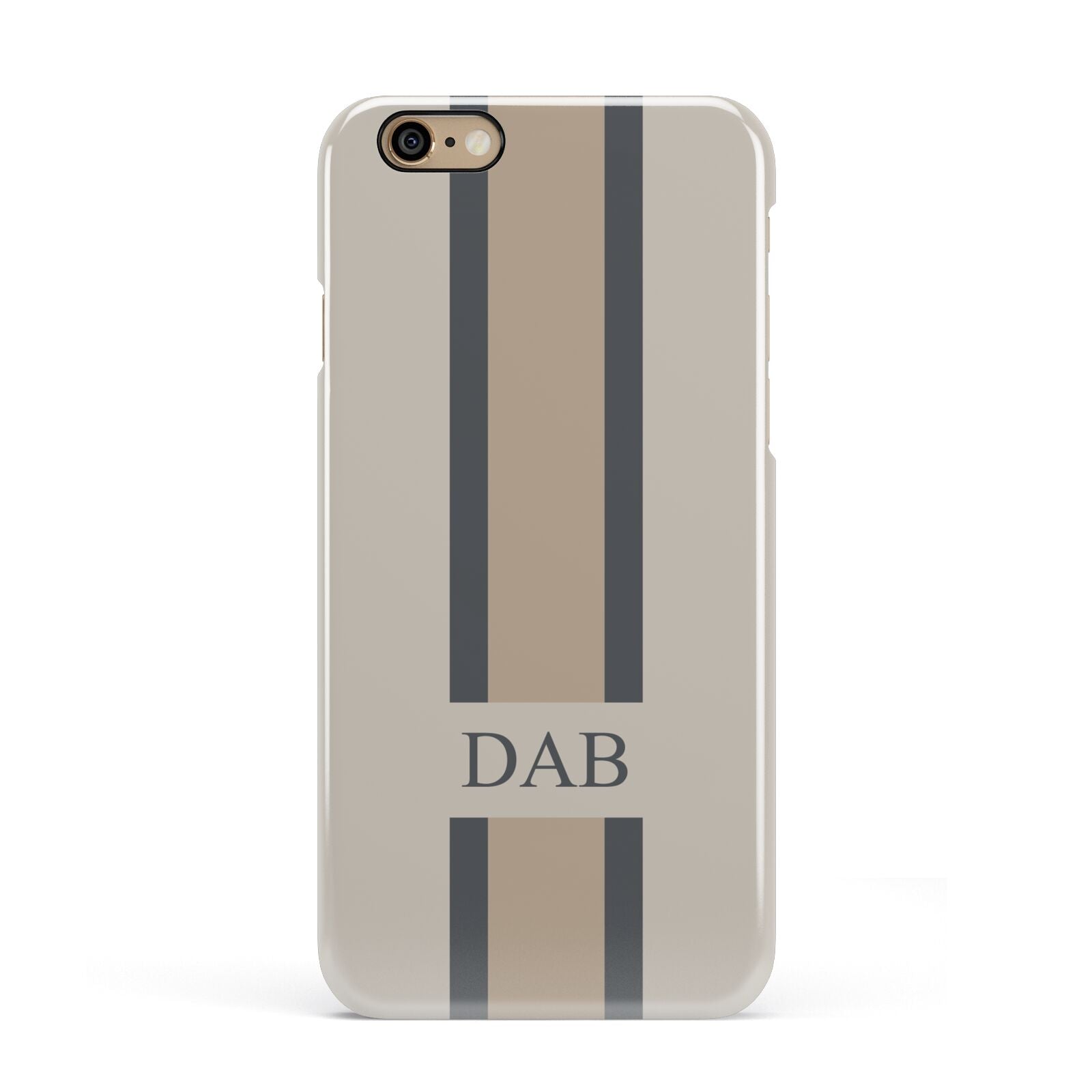 Personalised Three Stripes Apple iPhone 6 3D Snap Case