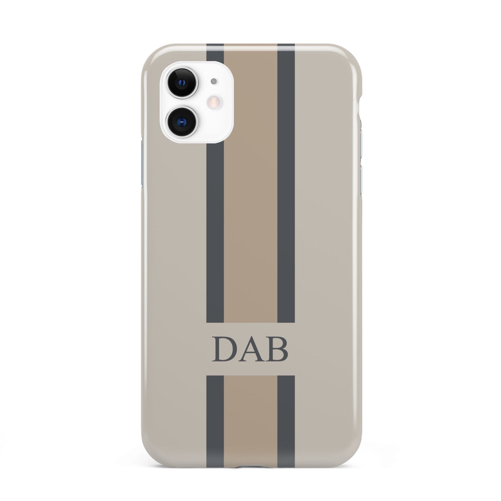 Personalised Three Stripes iPhone 11 3D Tough Case