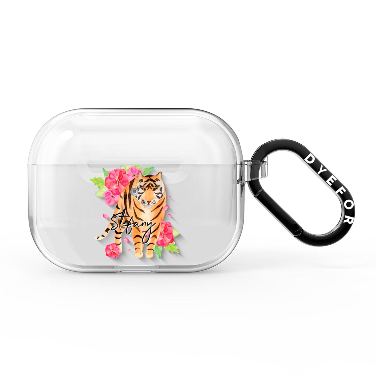 Personalised Tiger AirPods Pro Clear Case