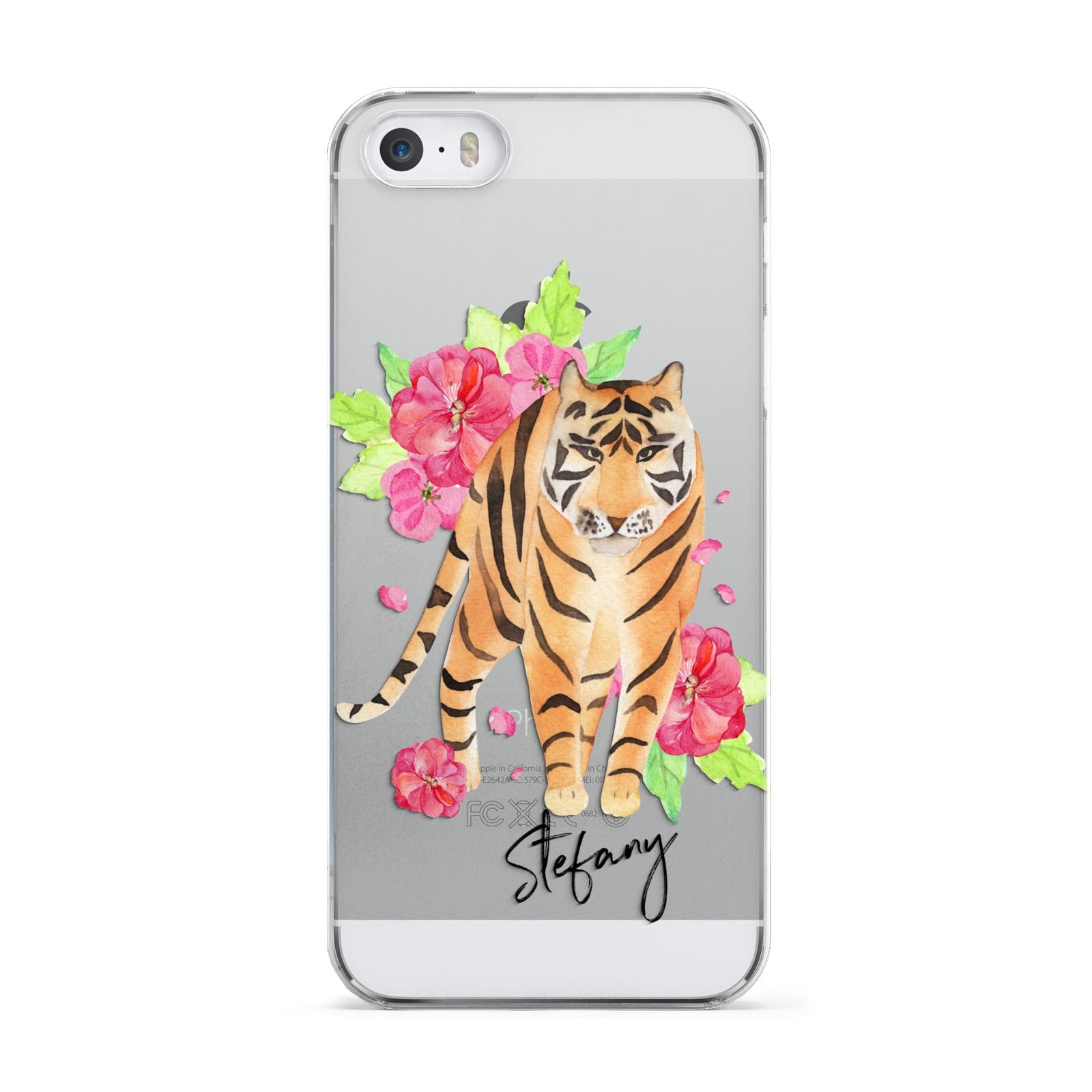 Personalised Tiger Apple iPhone 5 Case