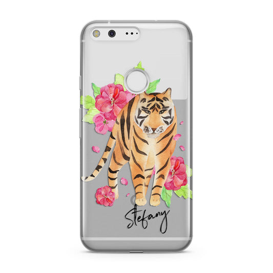 Personalised Tiger Google Pixel Case