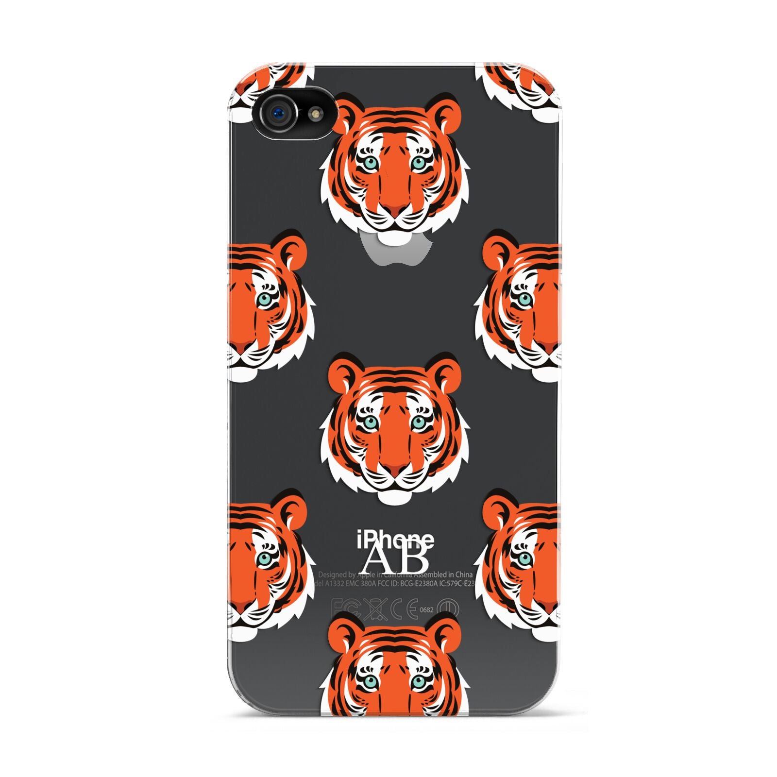 Personalised Tiger Head Apple iPhone 4s Case