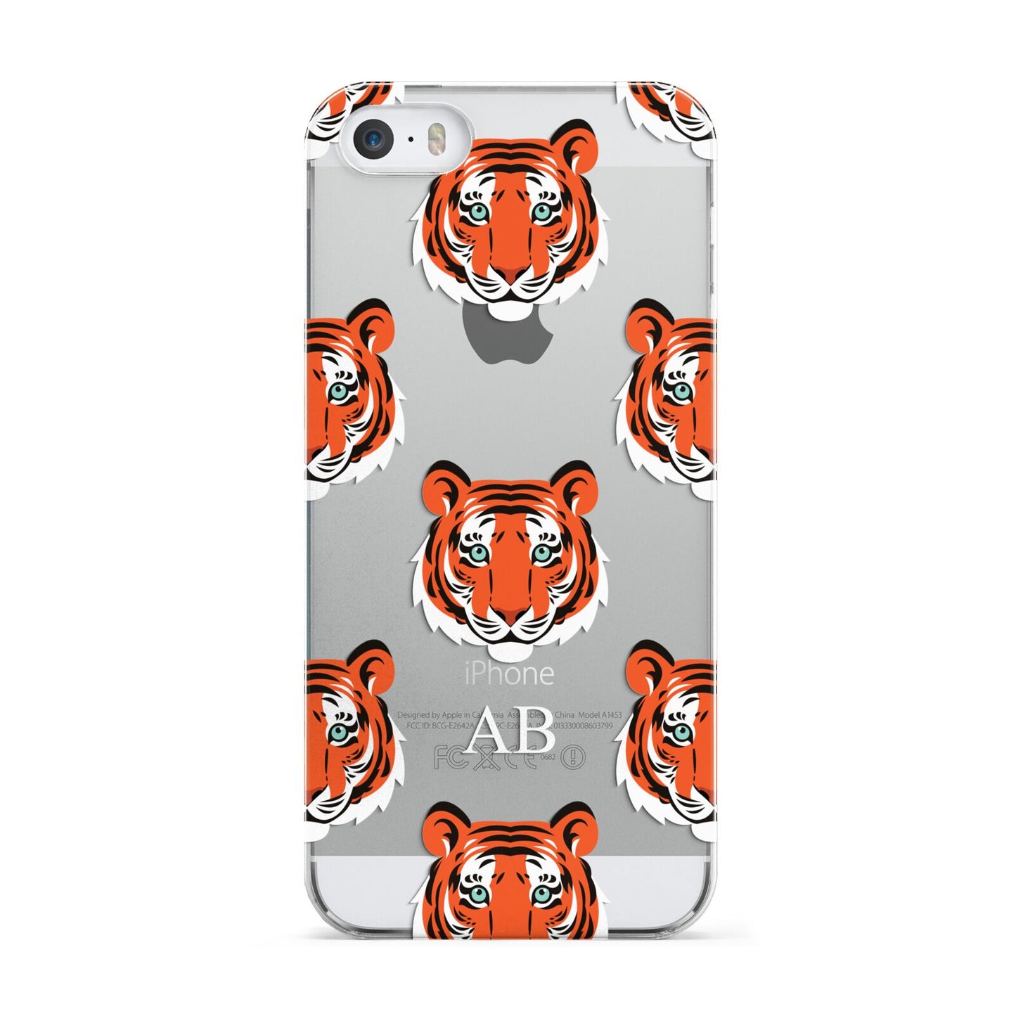 Personalised Tiger Head Apple iPhone 5 Case