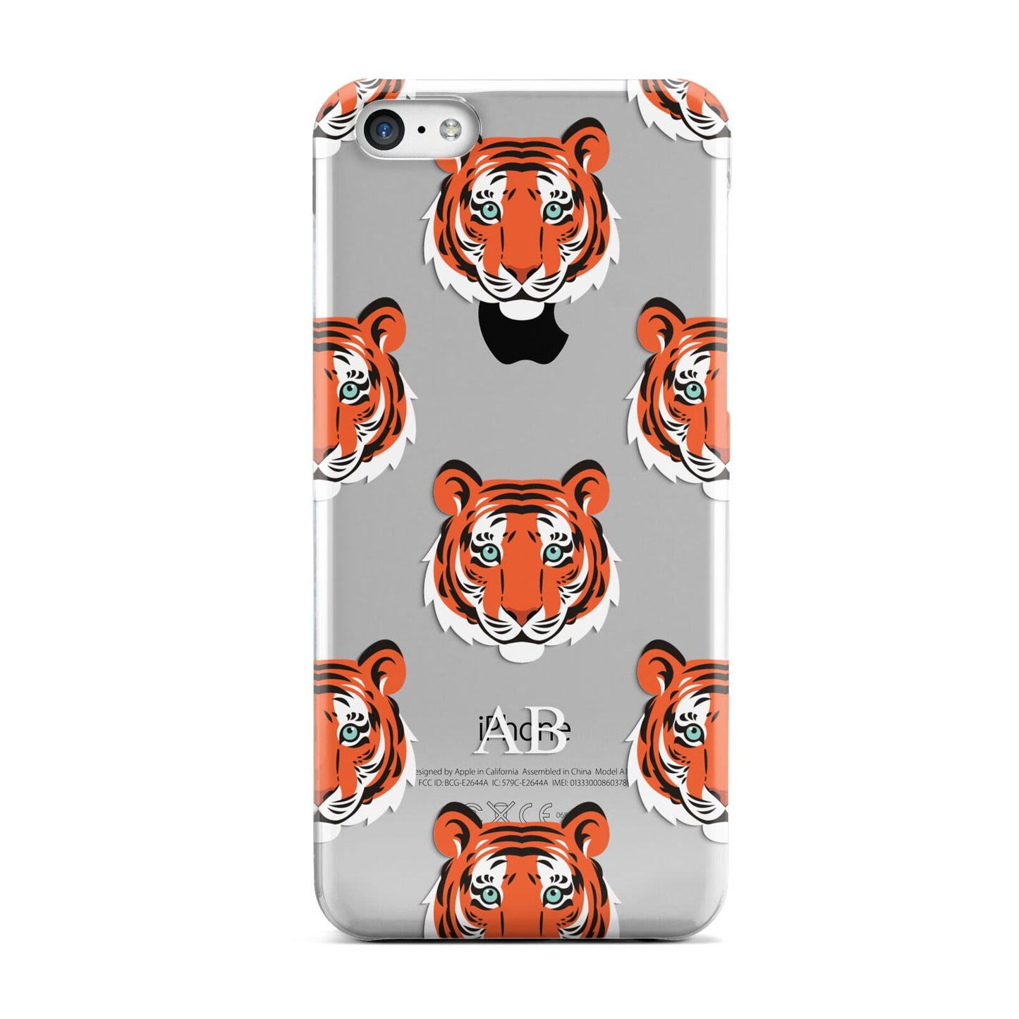Personalised Tiger Head Apple iPhone 5c Case