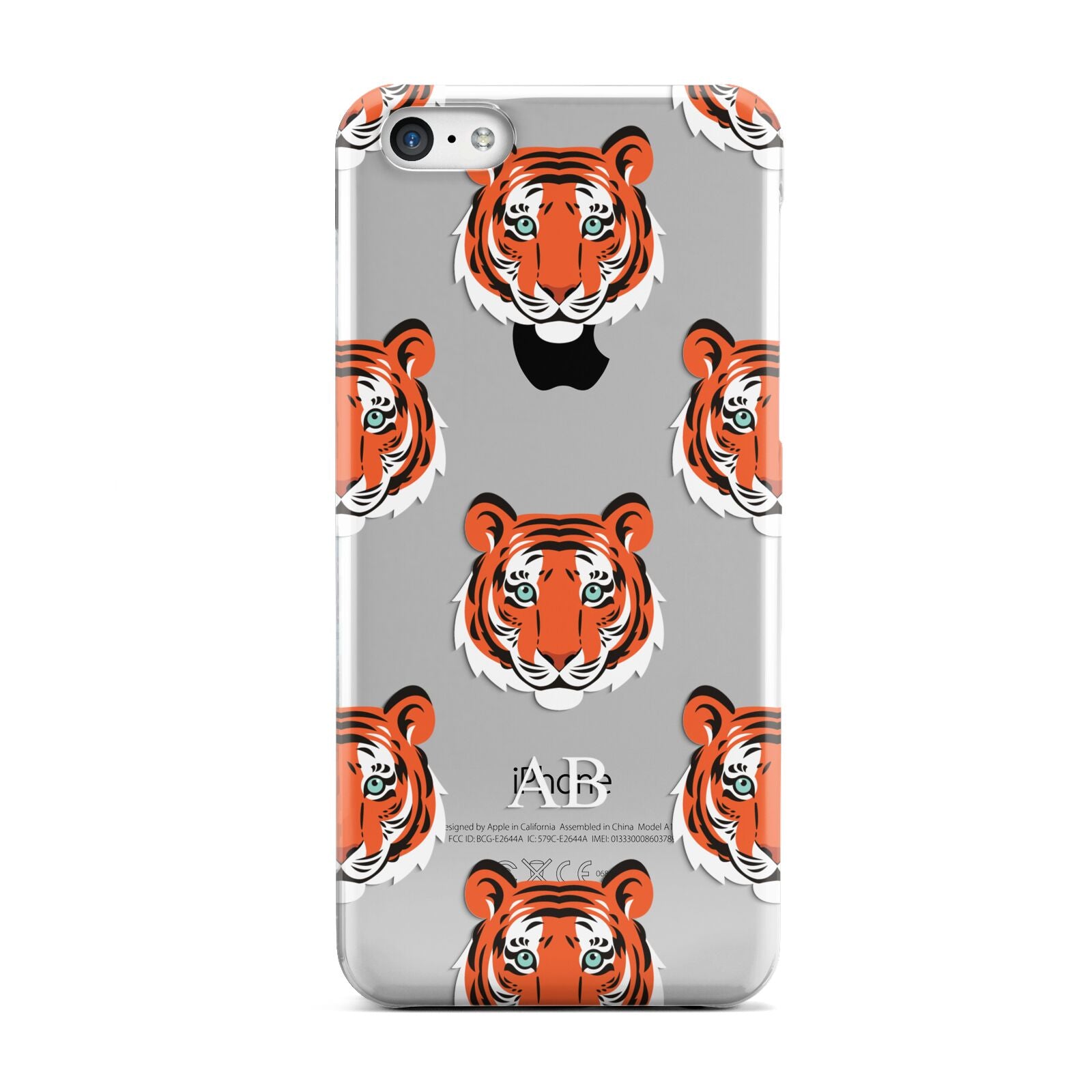 Personalised Tiger Head Apple iPhone 5c Case