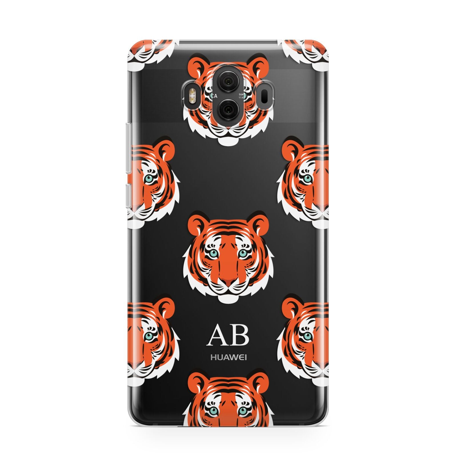 Personalised Tiger Head Huawei Mate 10 Protective Phone Case