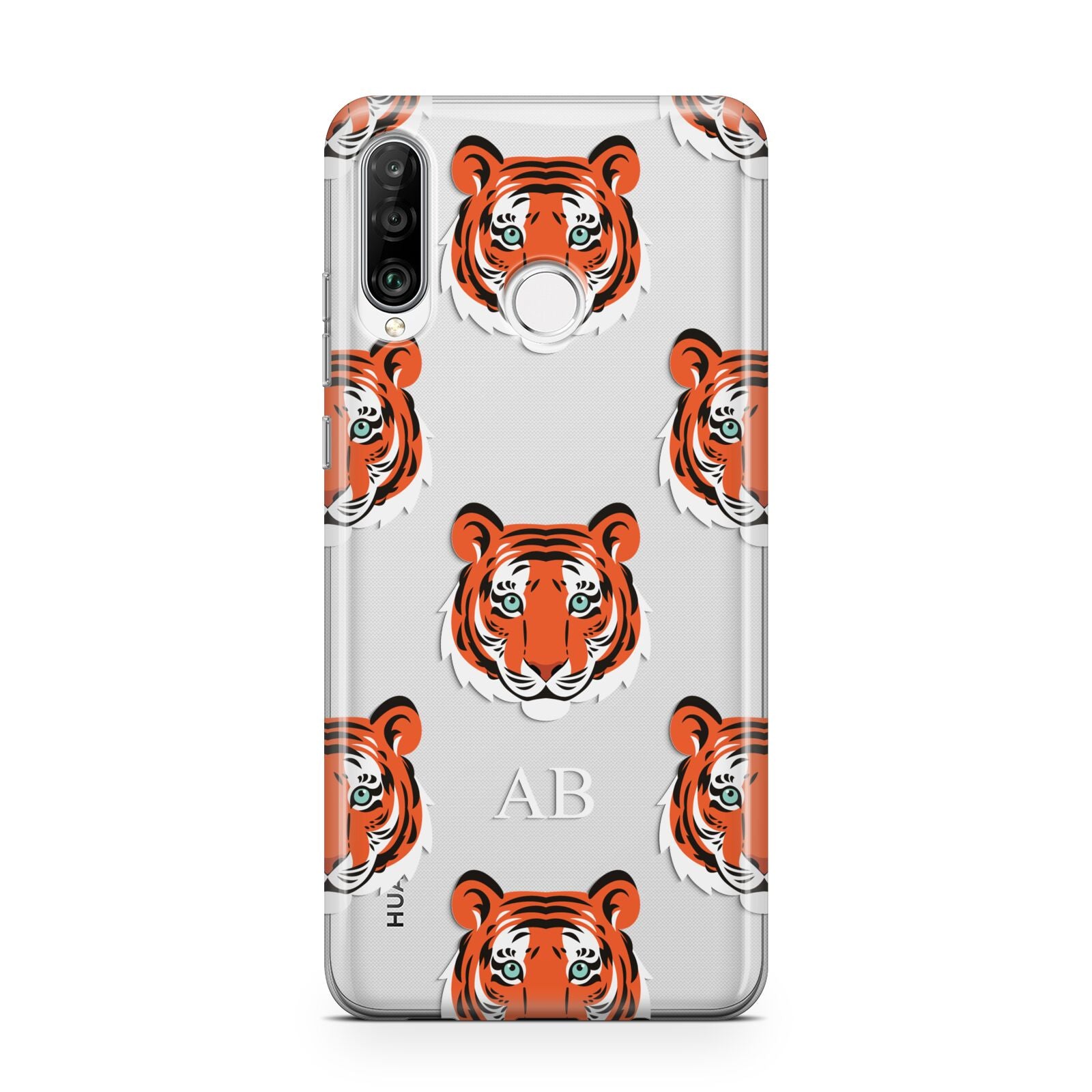 Personalised Tiger Head Huawei P30 Lite Phone Case