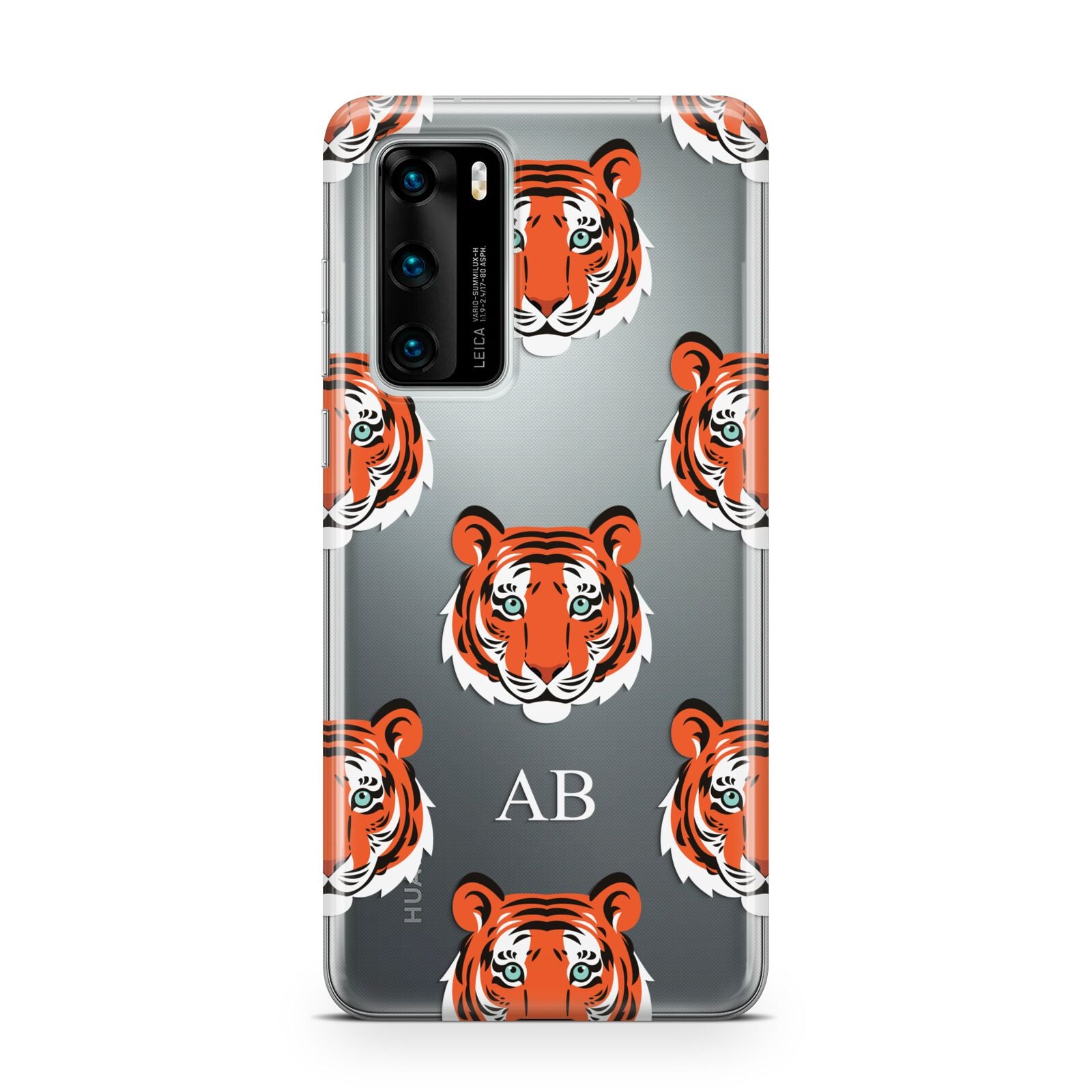 Personalised Tiger Head Huawei P40 Phone Case