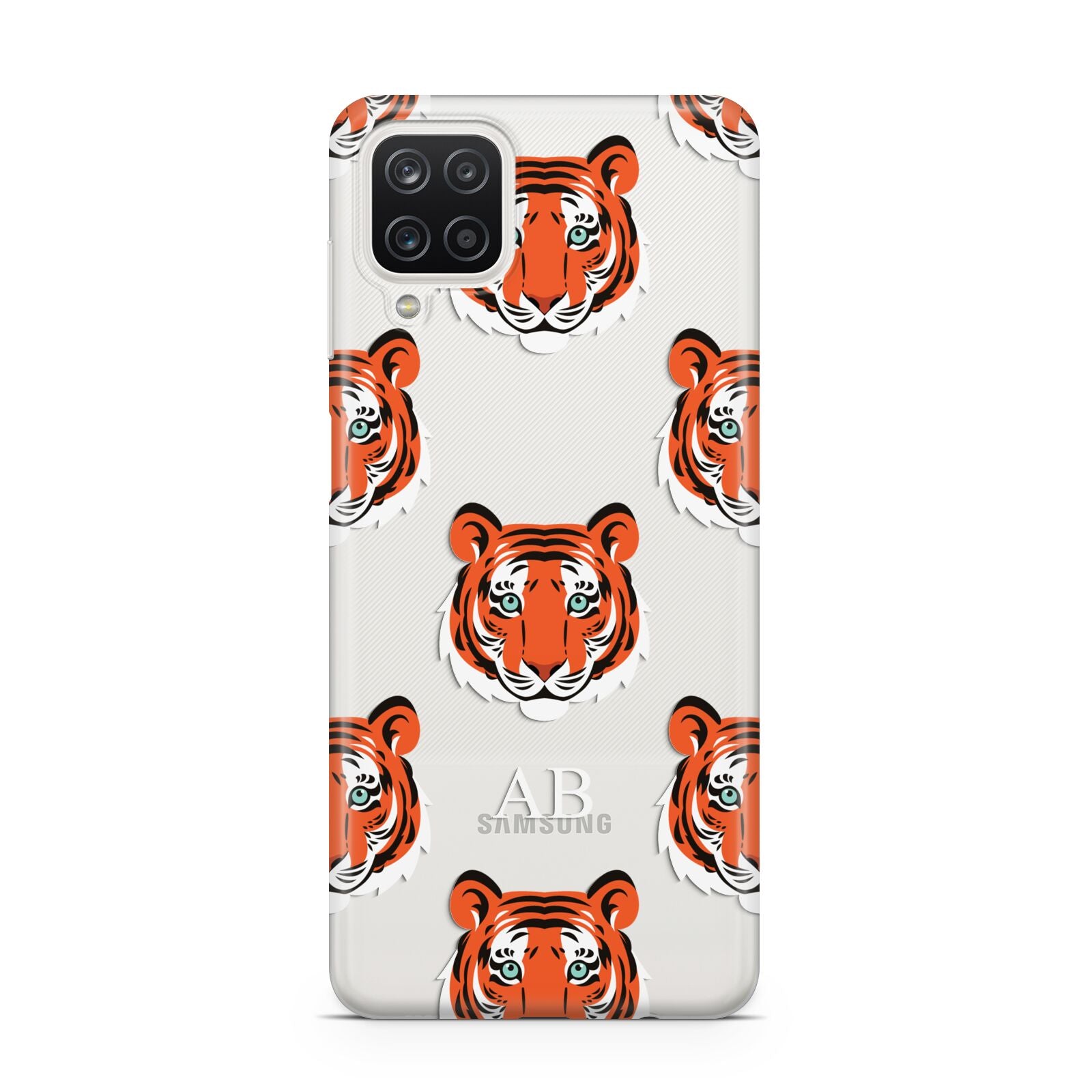 Personalised Tiger Head Samsung A12 Case