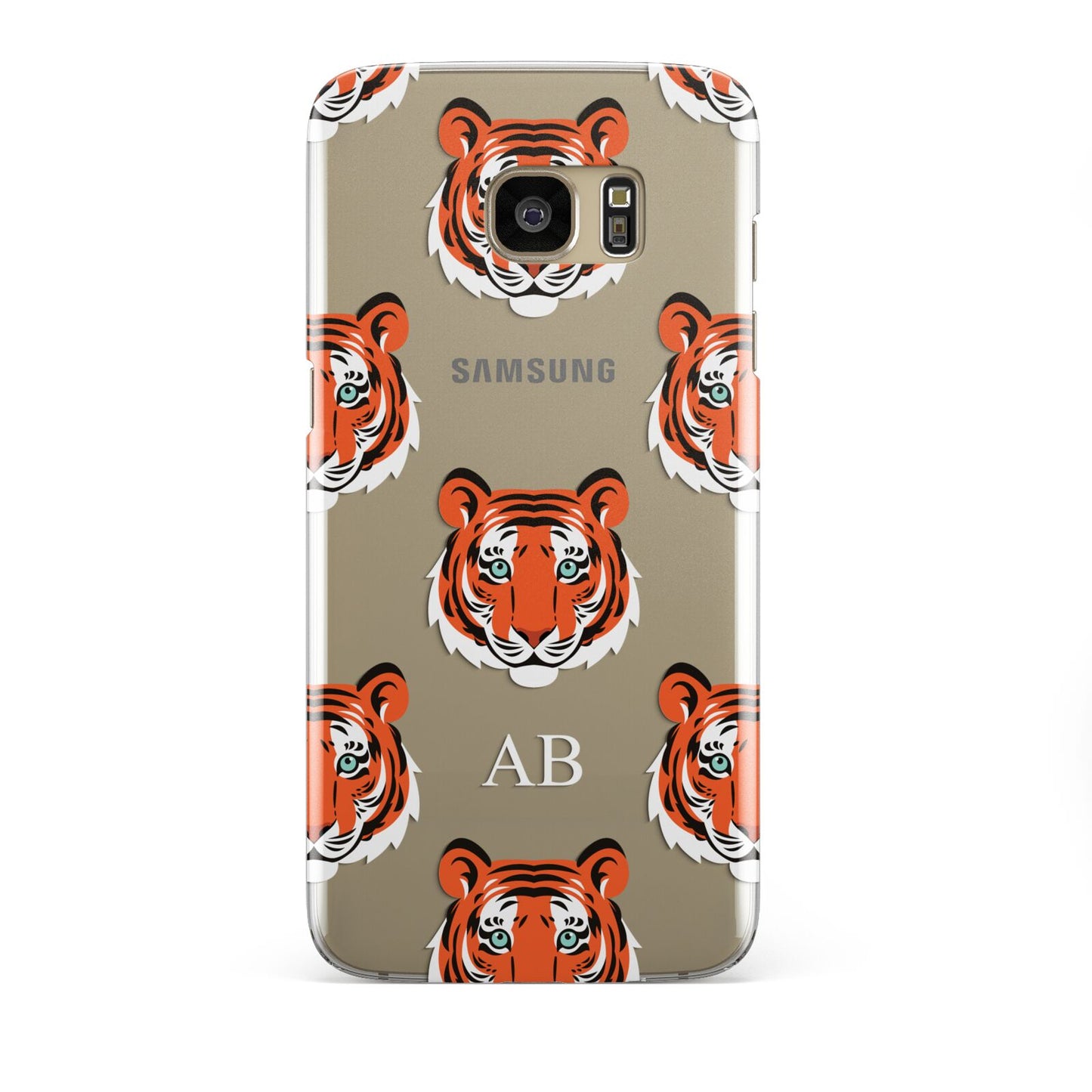 Personalised Tiger Head Samsung Galaxy S7 Edge Case