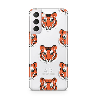 Personalised Tiger Head Samsung S21 Case