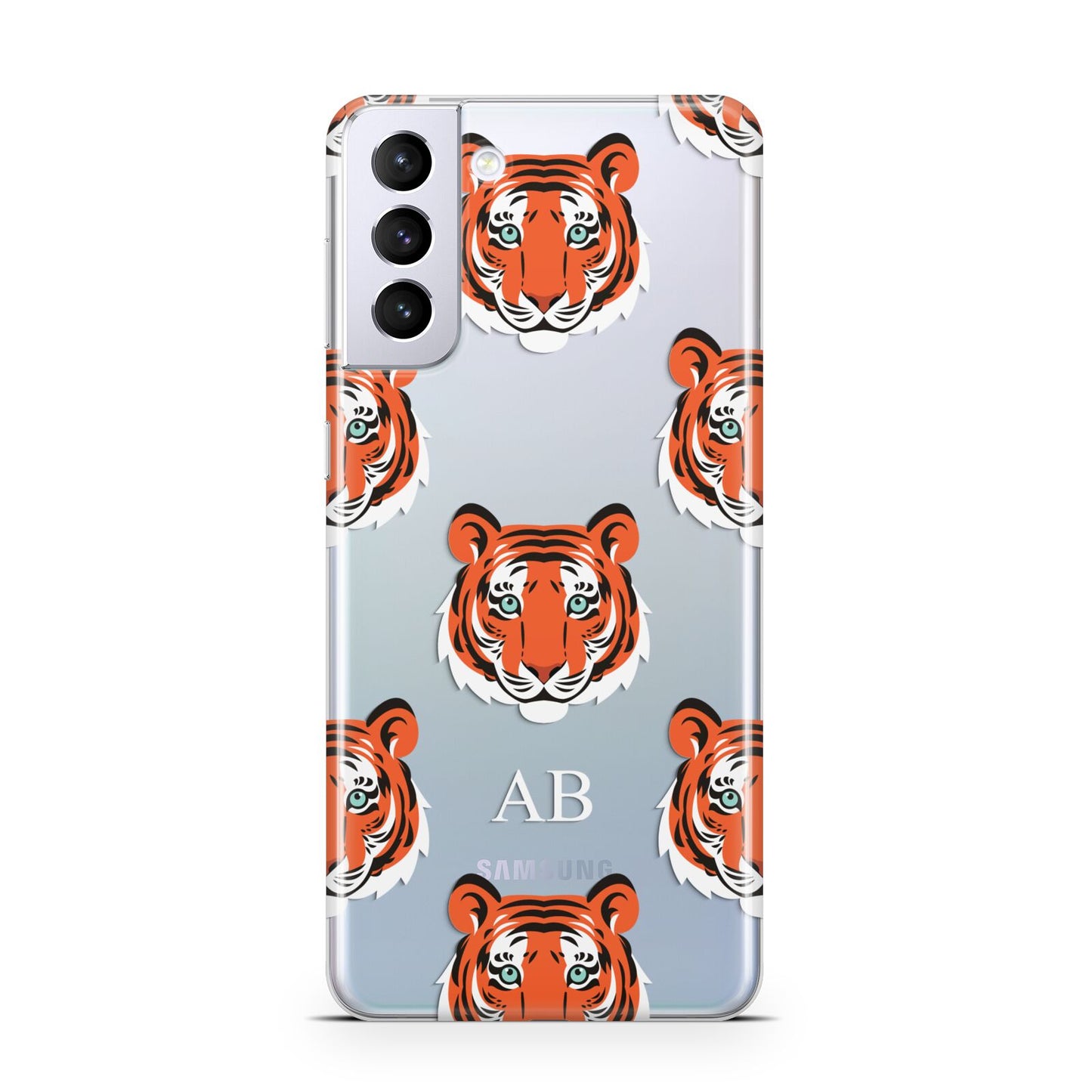 Personalised Tiger Head Samsung S21 Plus Case